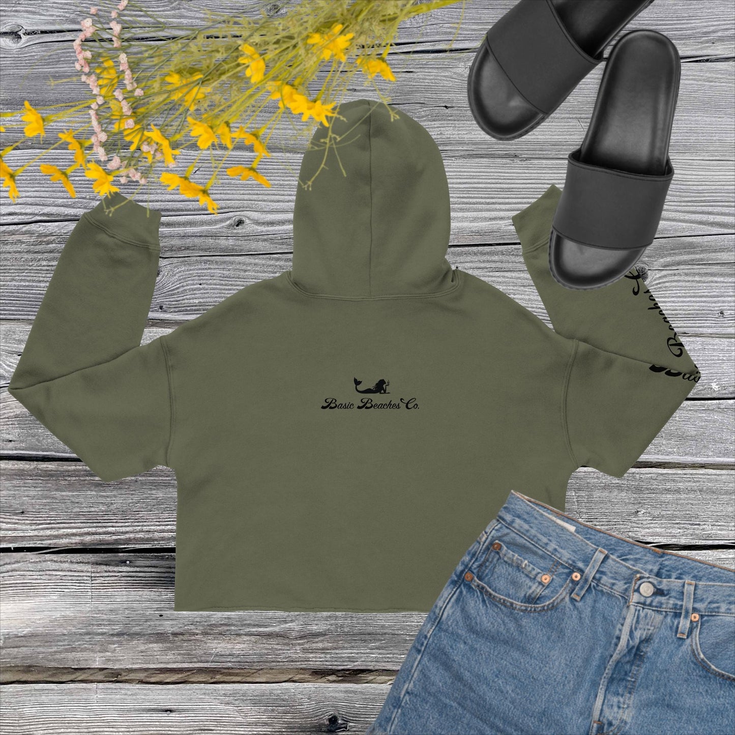 Basic Beaches Collective Crop Hoodie Crop Hoodie