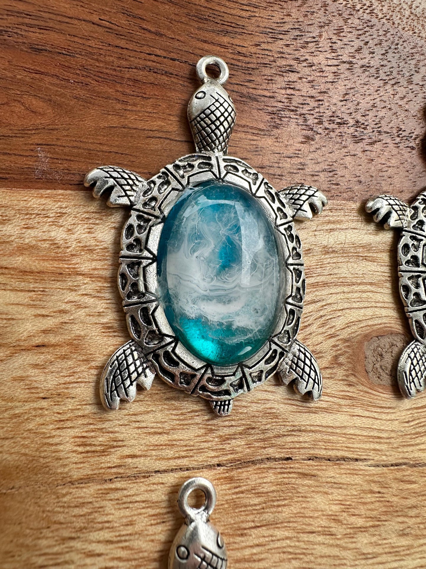 ocean Resin Turtle Pendant