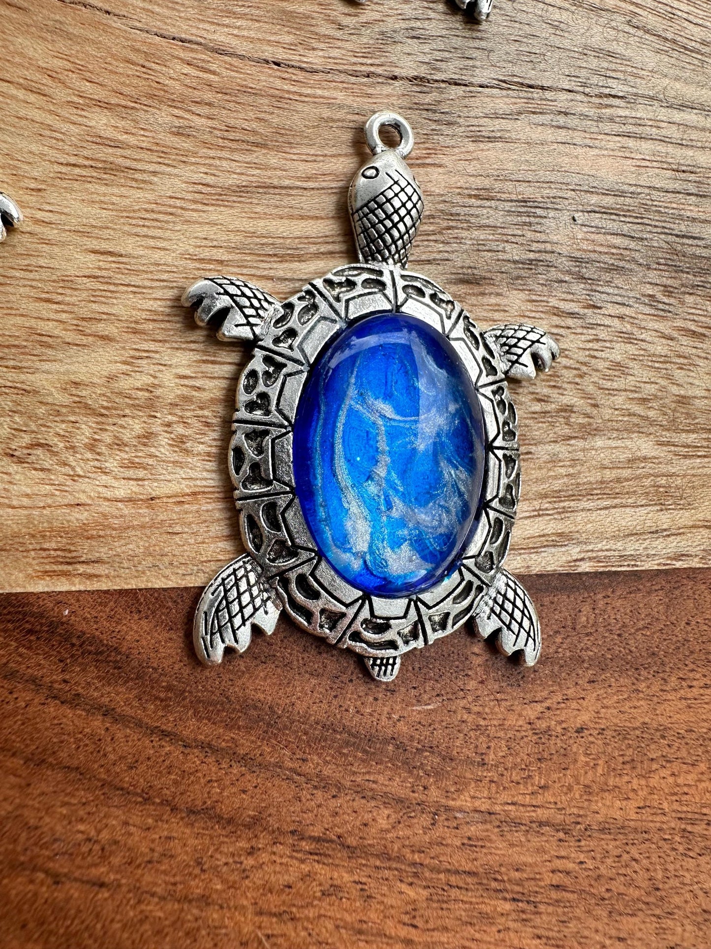 ocean Resin Turtle Pendant
