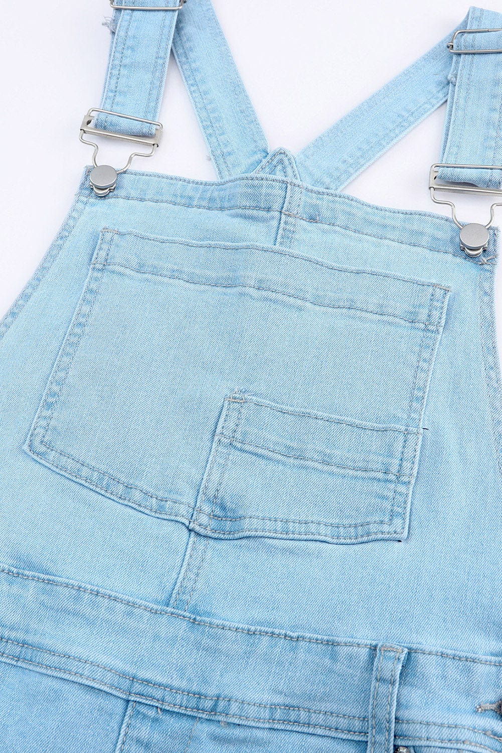 Trendsi Distressed Denim Overalls with Pockets Distressed Denim Overalls with Pockets
