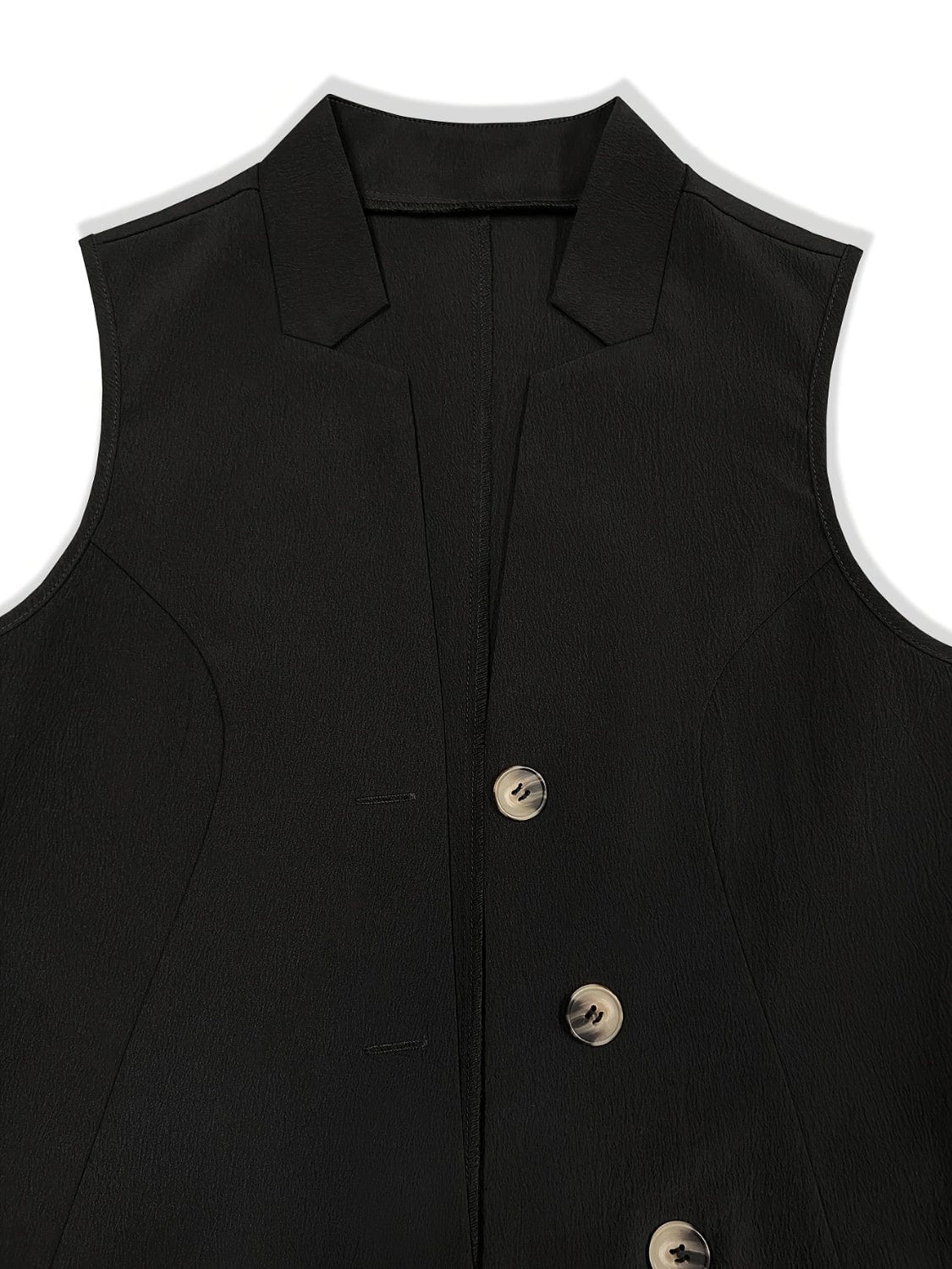 Trendsi Fall Button Up Surplice Vest Button Up Surplice Vest