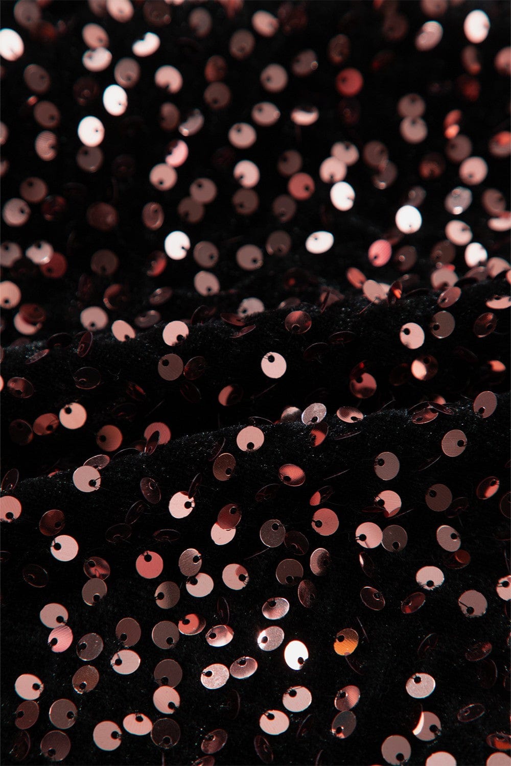 Trendsi Fall Sequin Round Neck Long Sleeve Blouse Sequin Round Neck Long Sleeve Blouse