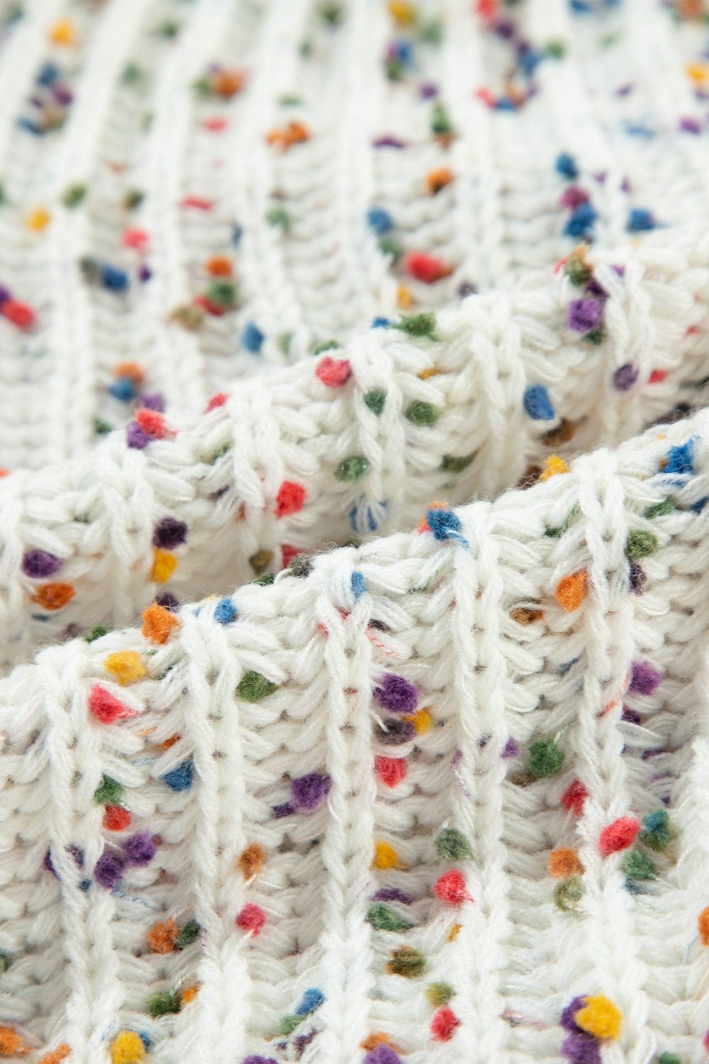 Trendsi Fall Twisted Confetti Boat Neck Sweater Twisted Confetti Boat Neck Sweater