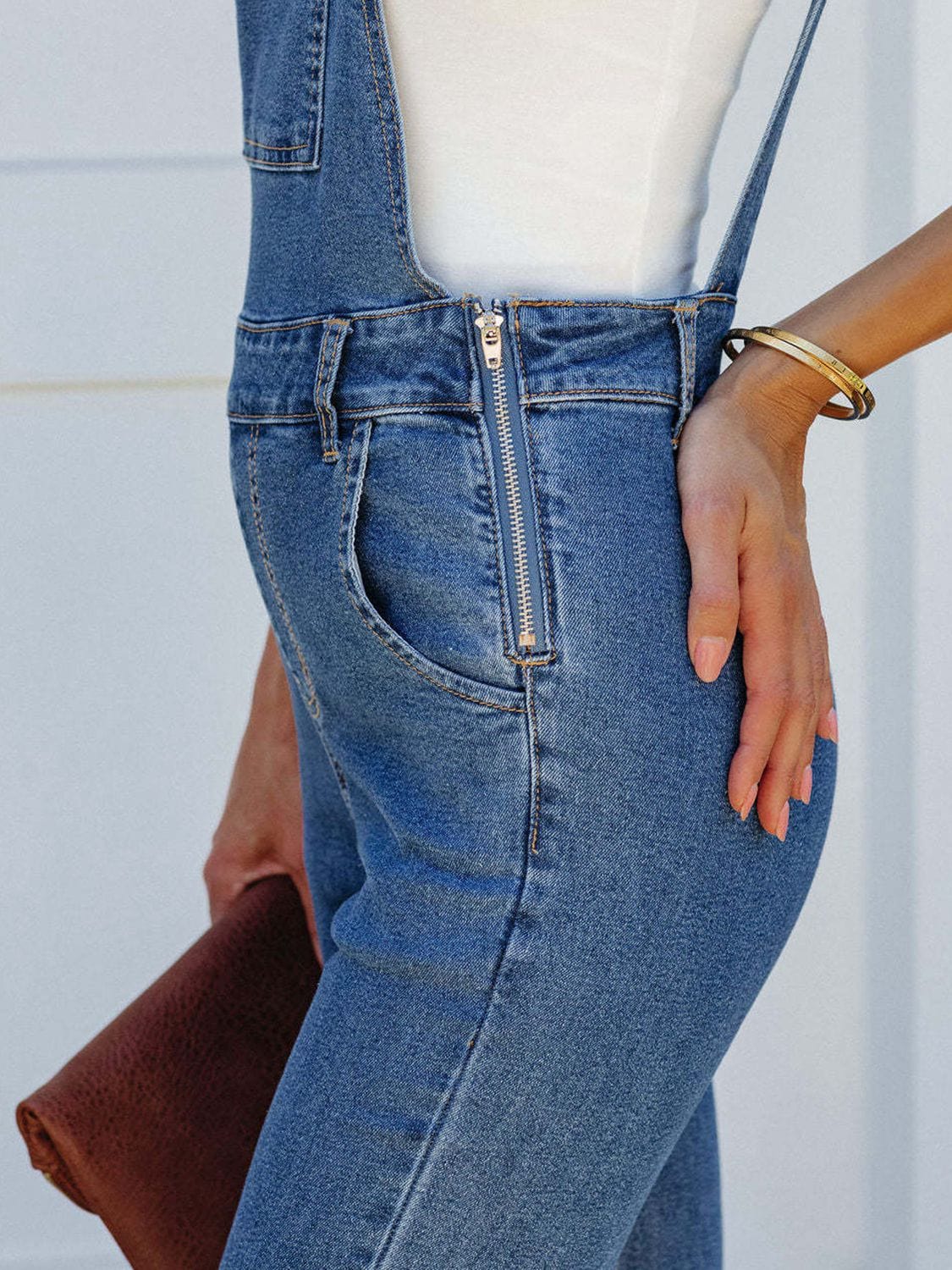 Trendsi Raw Hem Denim Overall Raw Hem Denim Overall