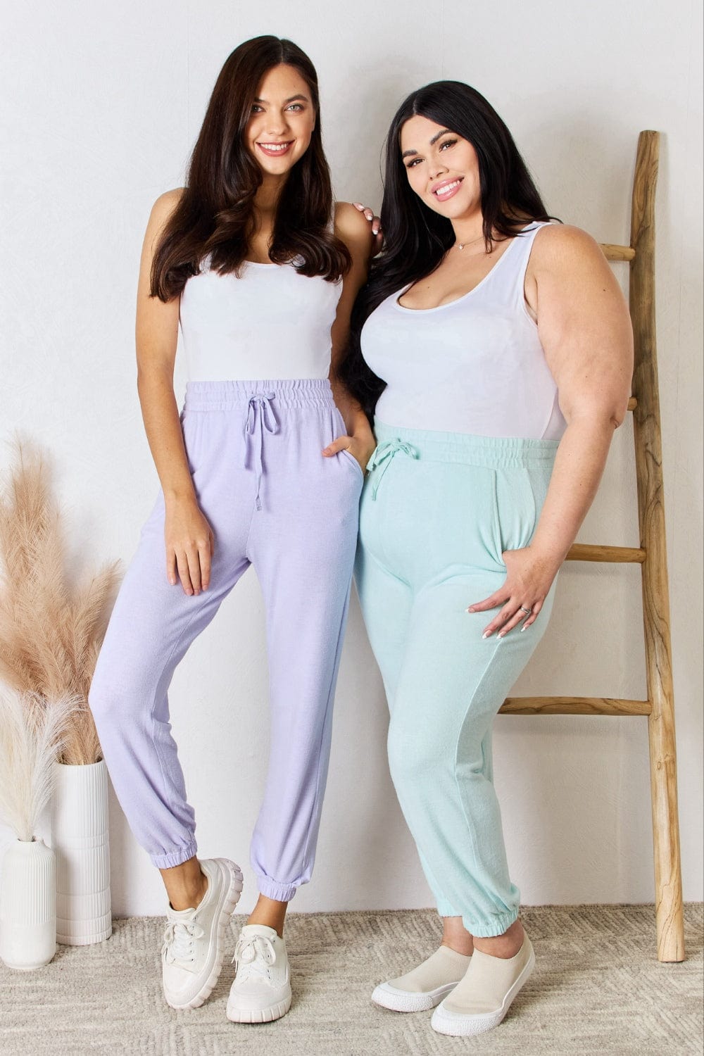 Trendsi RISEN Full Size Drawstring Ultra Soft Knit Jogger RISEN Full Size Drawstring Ultra Soft Knit Jogger