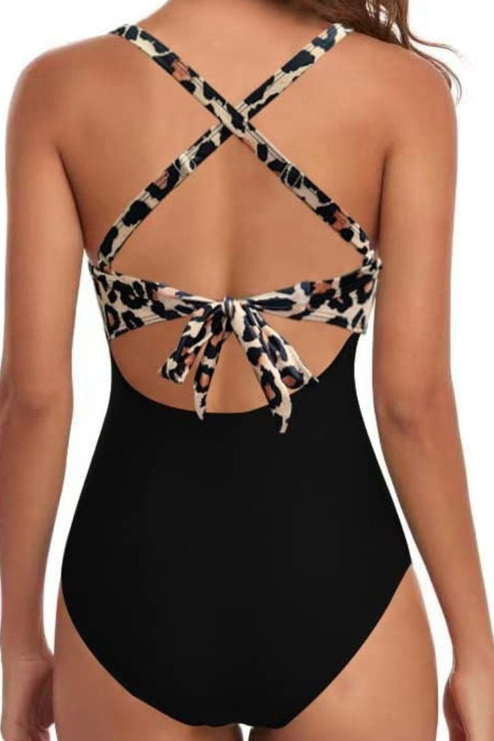 Trendsi Tied Crisscross Cutout One-Piece Swimwear Tied Crisscross Cutout One-Piece Swimwear
