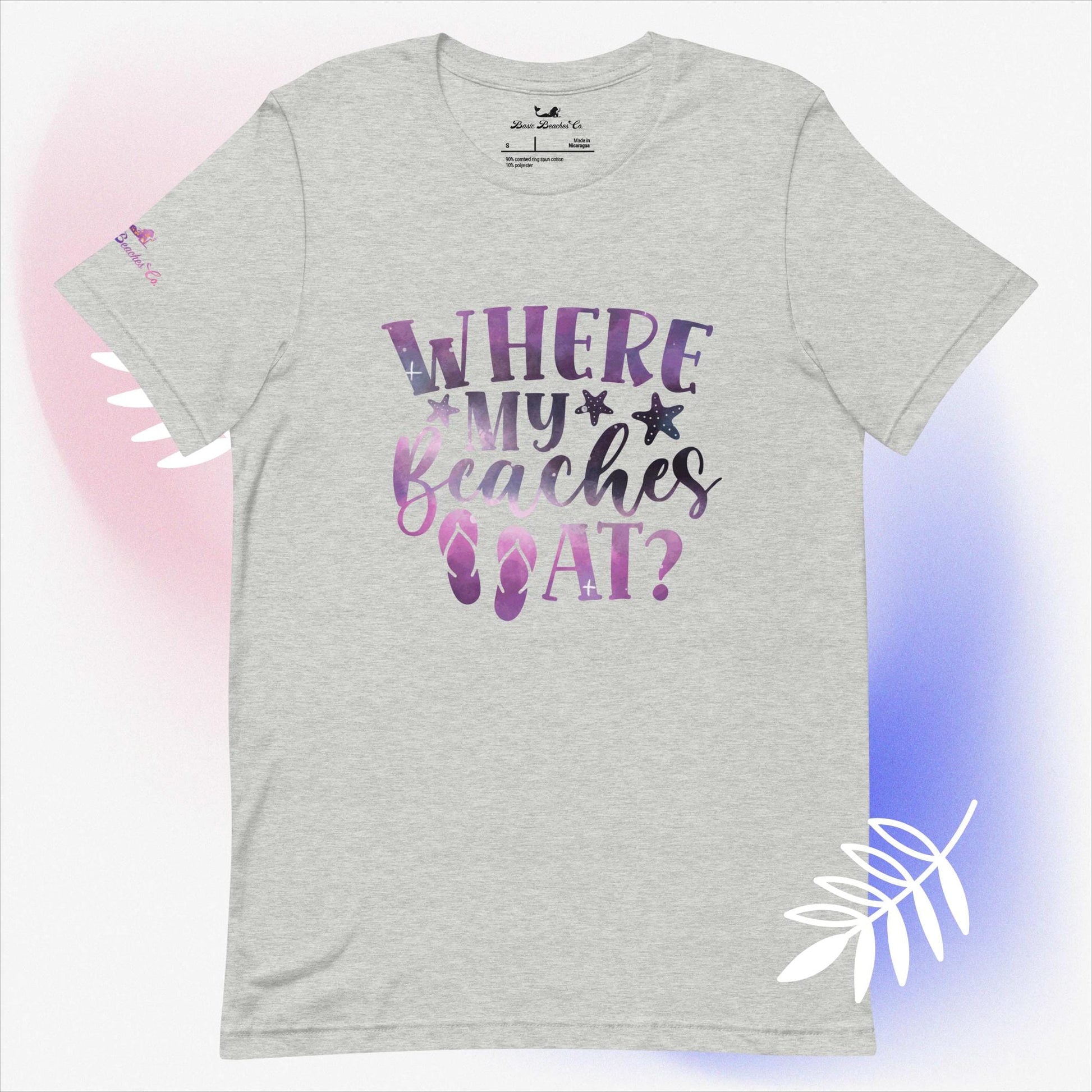 Basic Beaches Collective Athletic Heather / S Where my Beaches At t-shirt Where my Beaches At t-shirt