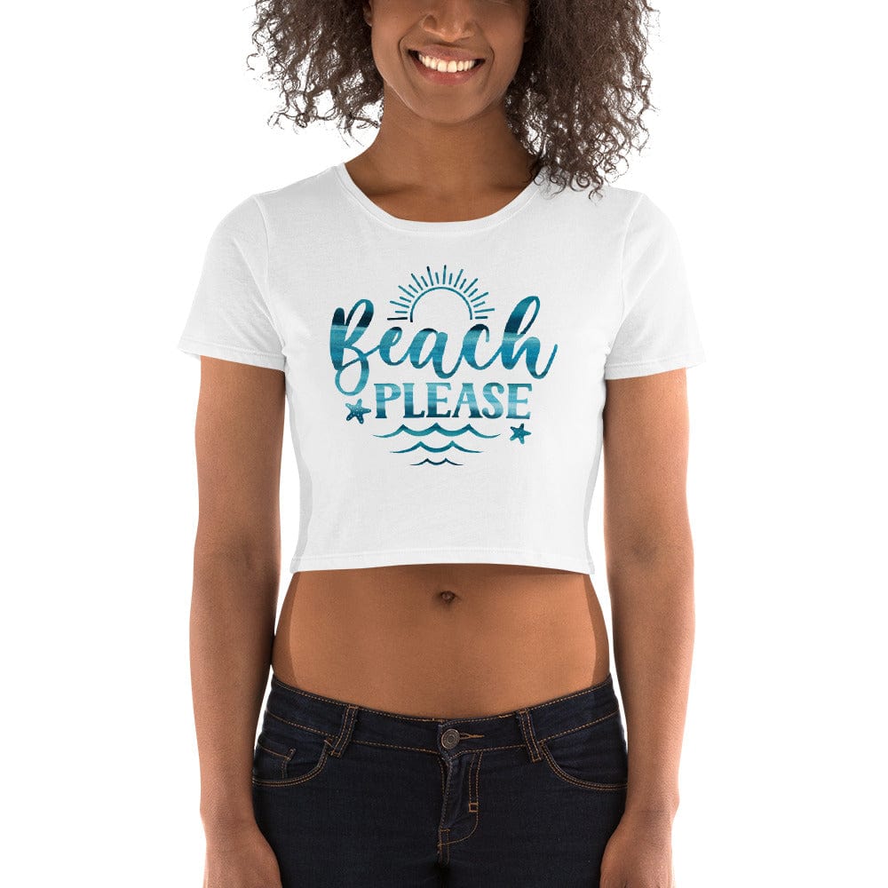 Basic Beaches Collective Beach Please Crop Tee Beach Please Crop Tee