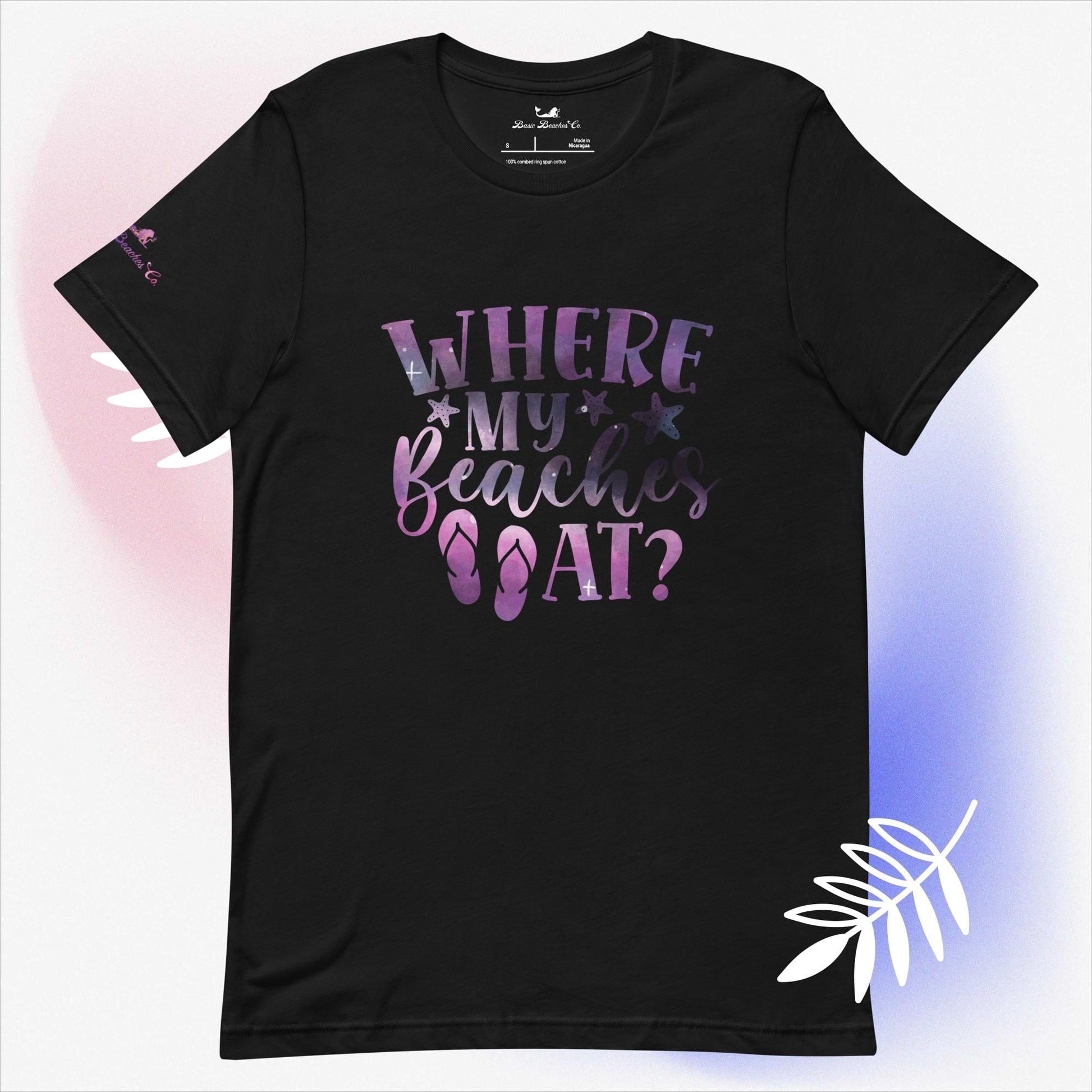 Basic Beaches Collective Black / S Where my Beaches At t-shirt Where my Beaches At t-shirt