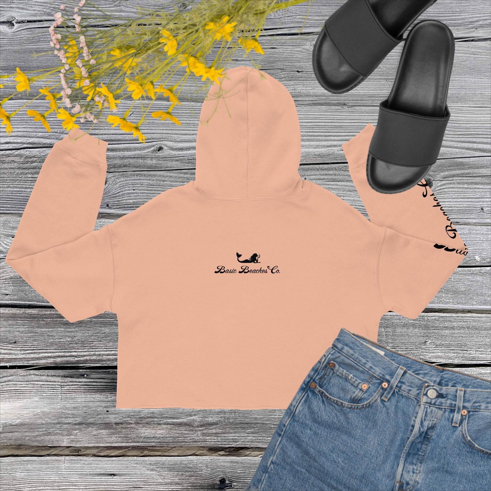 Basic Beaches Collective Crop Hoodie Crop Hoodie