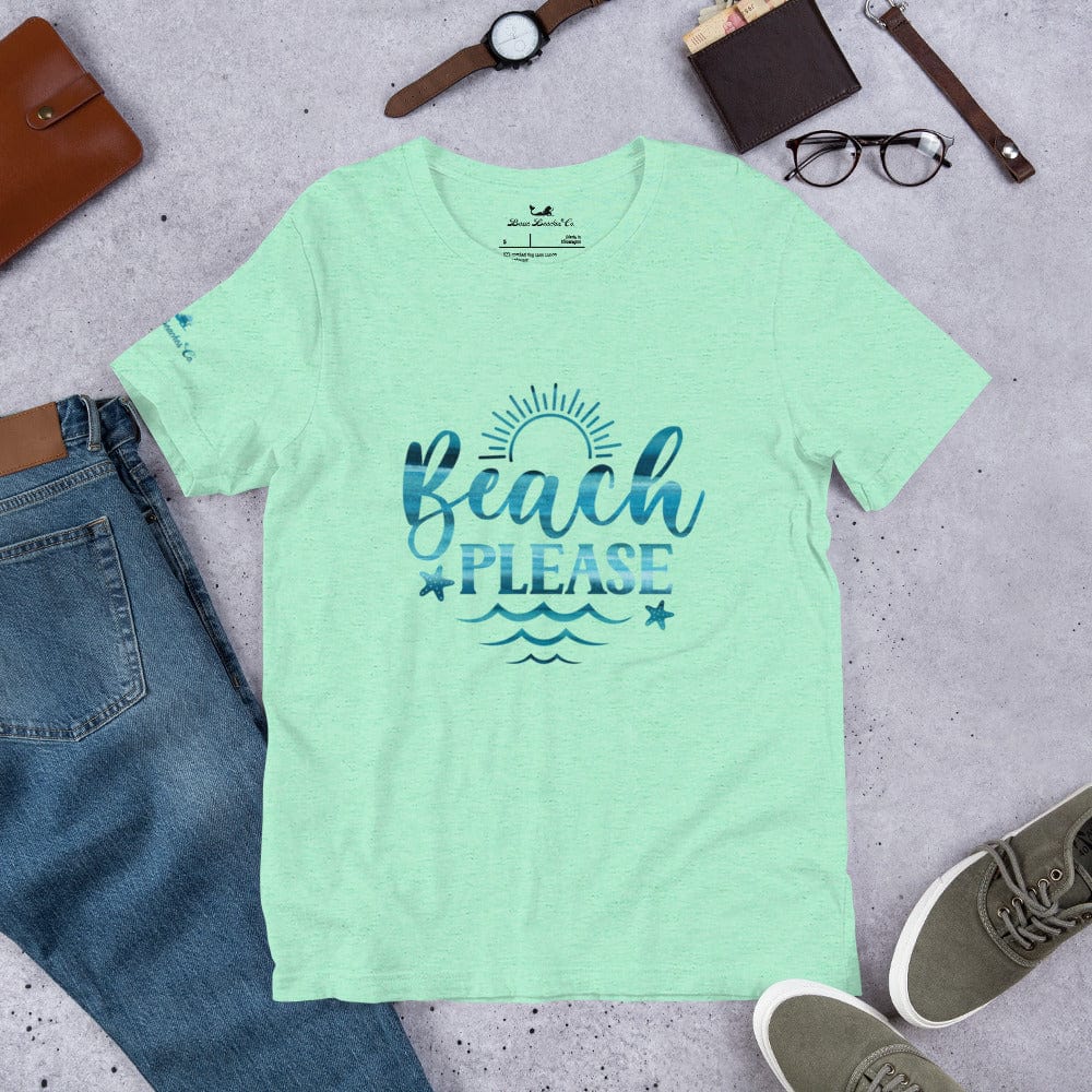 Basic Beaches Collective Heather Mint / S Beach Please t-shirt Beach Please t-shirt