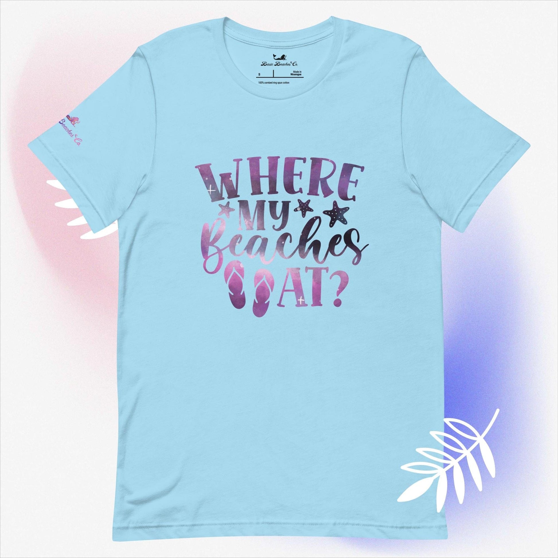 Basic Beaches Collective Ocean Blue / S Where my Beaches At t-shirt Where my Beaches At t-shirt