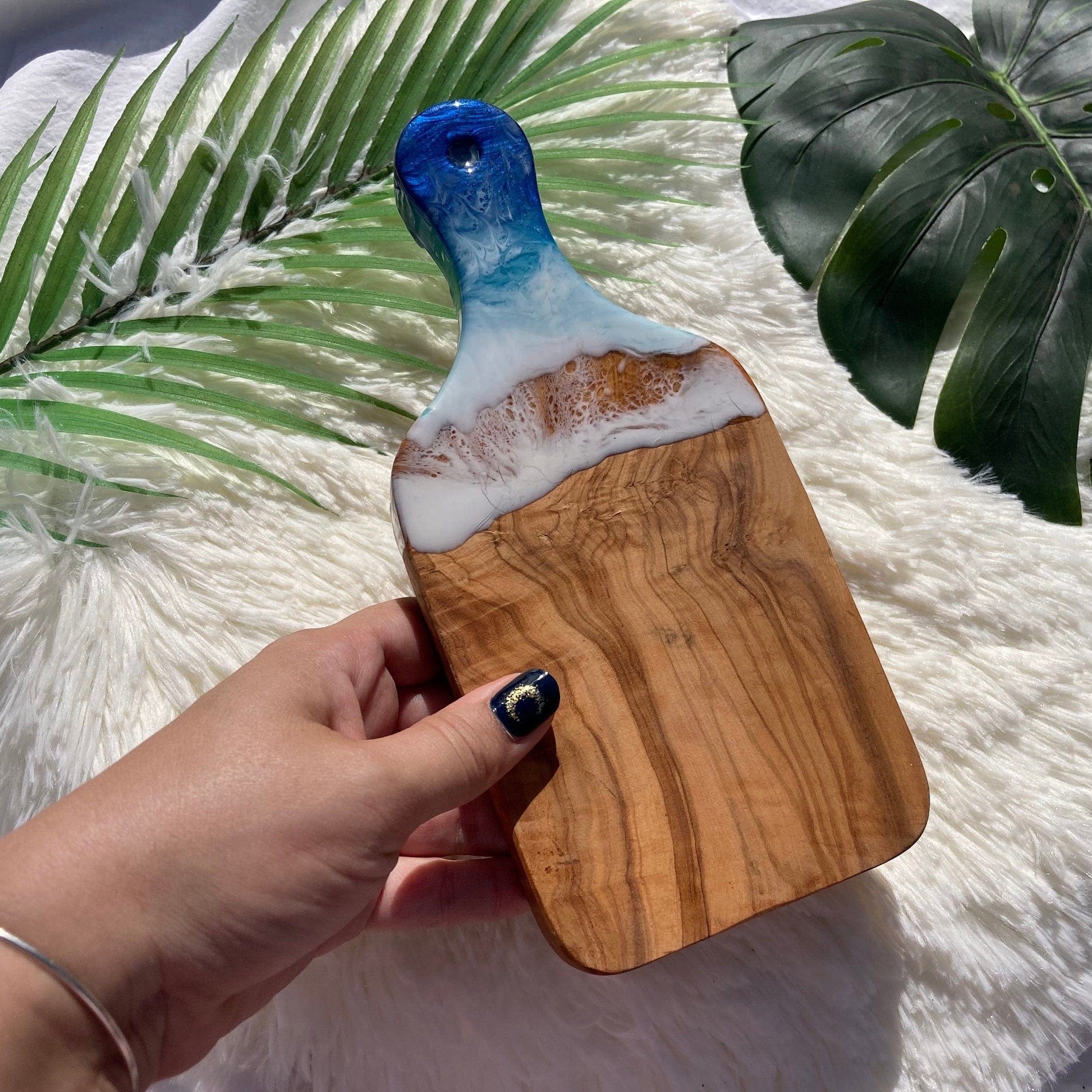 Basic Beaches Collective Ocean Charcuterie Board, Resin Charcuterie Board, Ocean Waves Cutting Board, Nautical Cheese Serving Tray, Beach House Decor Gift Ocean Charcuterie Board, Resin Charcuterie Board, Ocean Waves Cutting Board, Nautical Cheese Serving Tray, Beach House Decor Gift