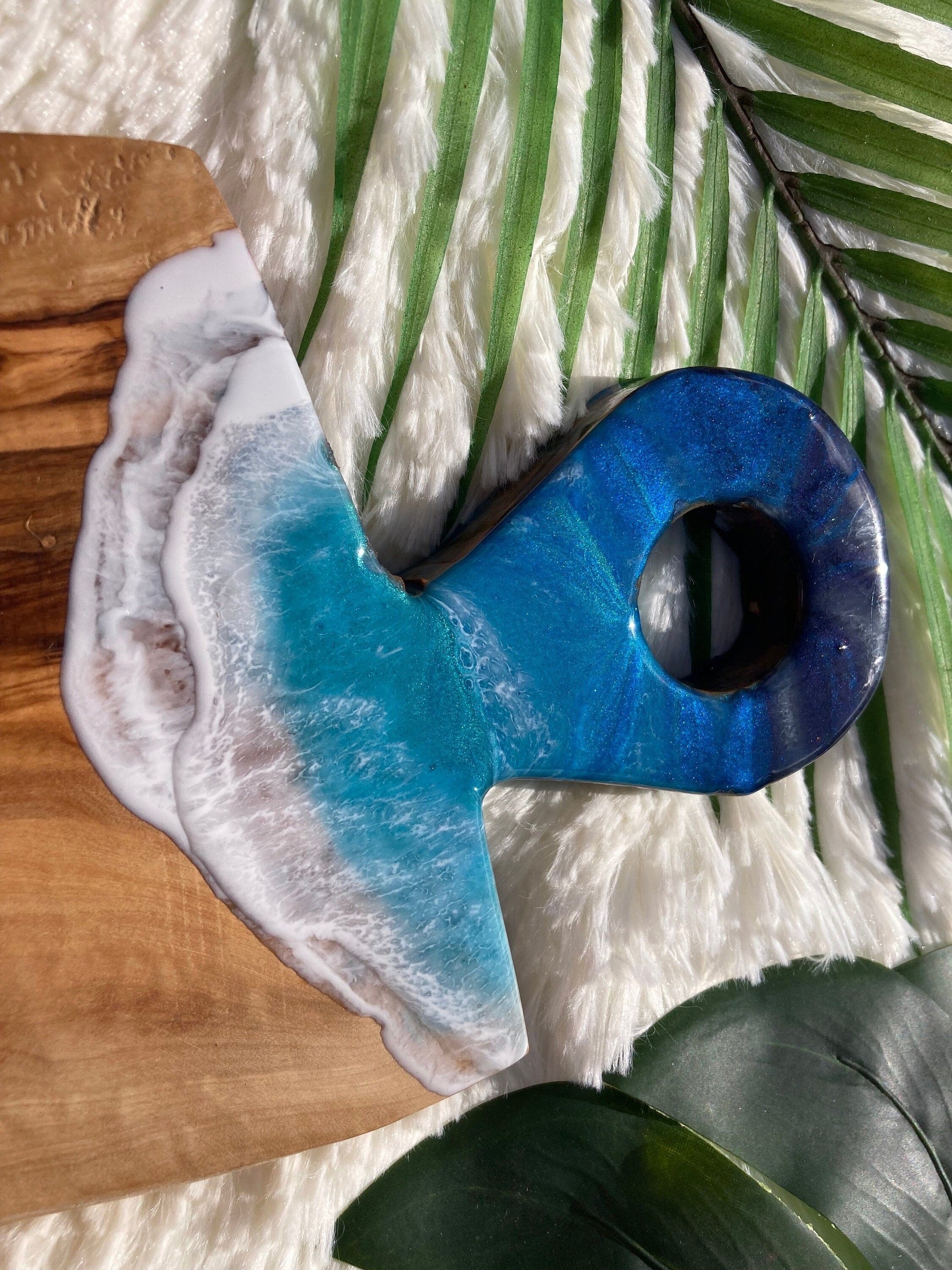 Basic Beaches Collective Ocean Charcuterie Board, Resin Charcuterie Board, Ocean Waves Cutting Board, Nautical Cheese Serving Tray, Beach House Decor Gift Ocean Charcuterie Board, Resin Charcuterie Board, Ocean Waves Cutting Board, Nautical Cheese Serving Tray, Beach House Decor Gift