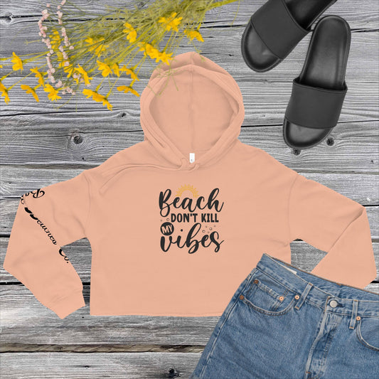 Basic Beaches Collective Peach / S Crop Hoodie Crop Hoodie