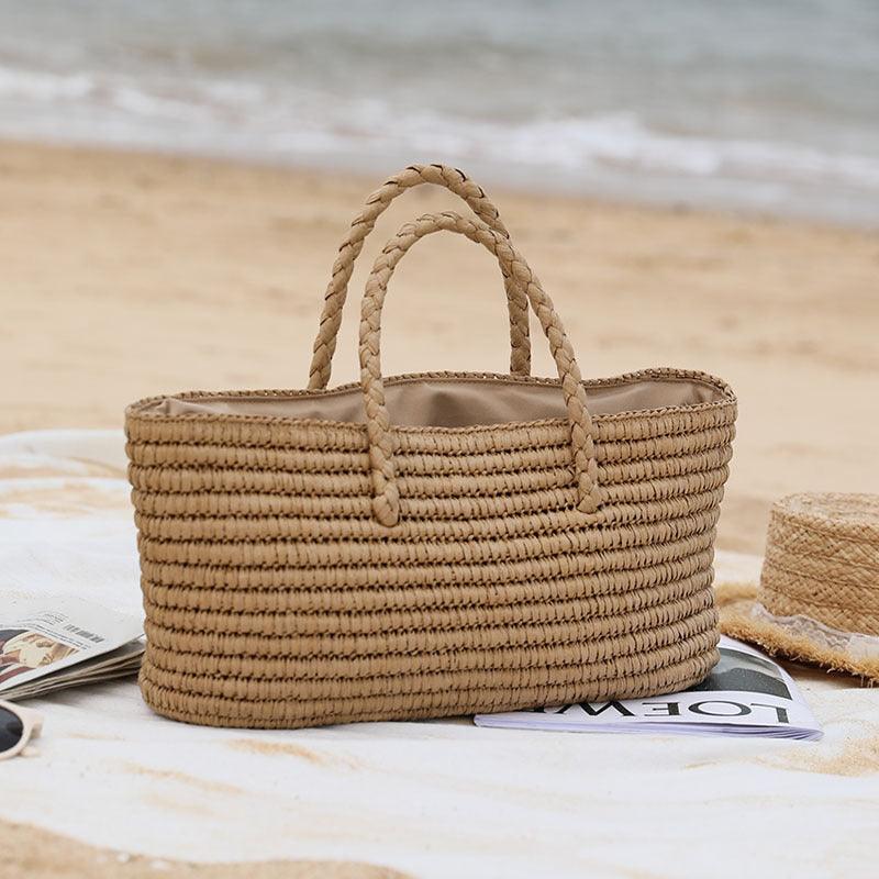 Basic Beaches Collective Photo Color Natural Woven Basic Beach Bag Natural Woven Basic Beach Bag