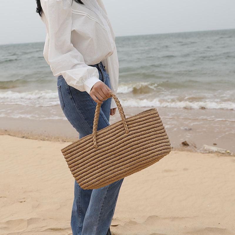 Basic Beaches Collective Photo Color Natural Woven Basic Beach Bag Natural Woven Basic Beach Bag