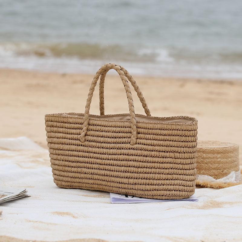 Basic Beaches Collective Photo Color Natural Woven Basic Beach Bag Natural Woven Basic Beach Bag