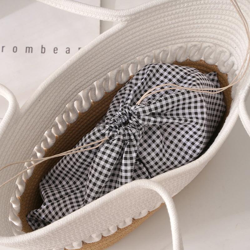 Basic Beaches Collective Photo Color / Without lining Two Tone Woven Baic Beach Bag Two Tone Woven Baic Beach Bag