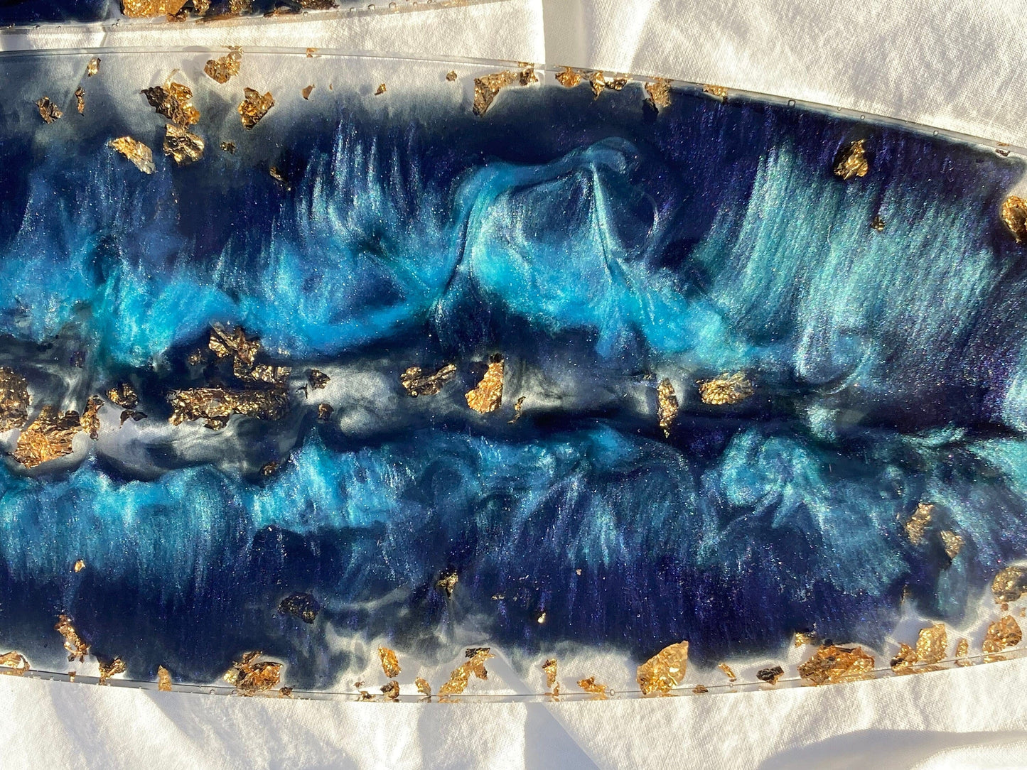 Basic Beaches Collective Resin Ocean Surf Board Tray Resin Ocean Surf Board Tray