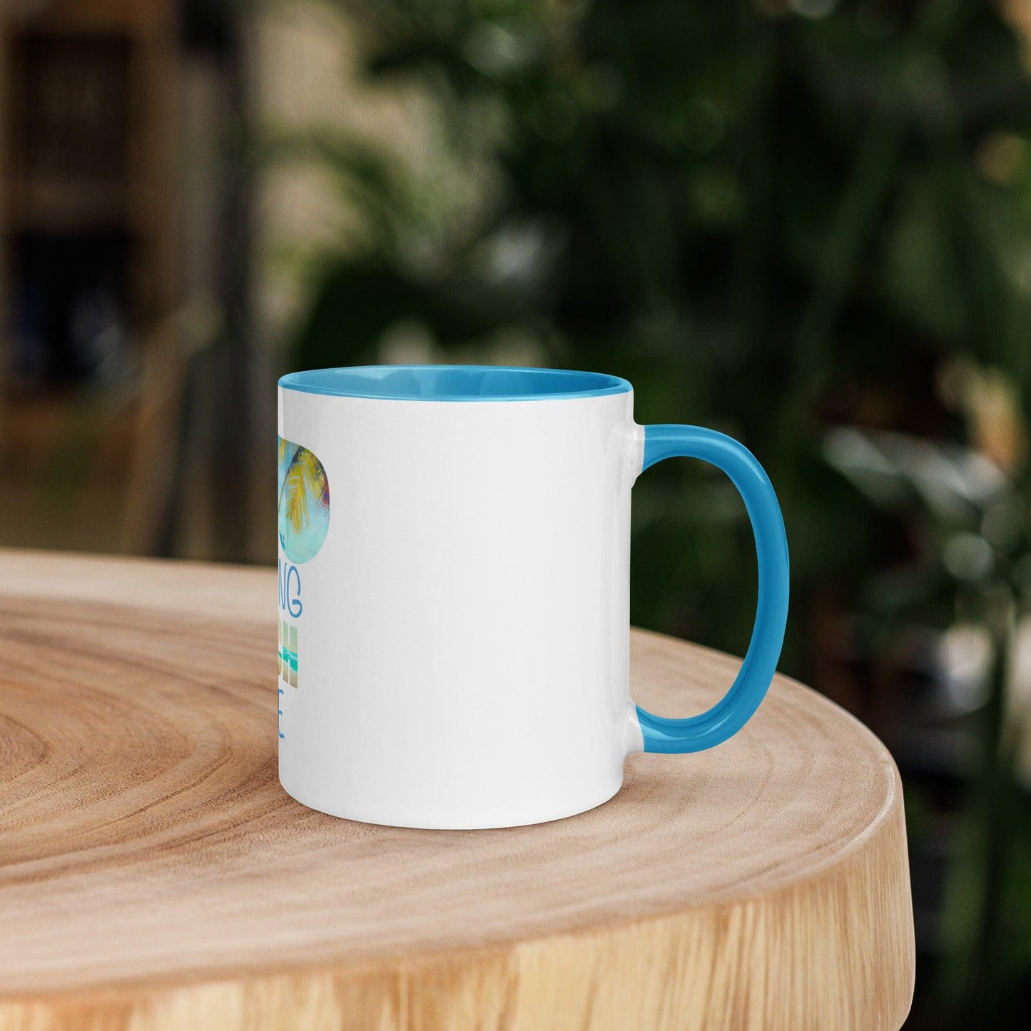 Basic Beaches Collective Resting Beach Face Mug with Color Inside Resting Beach Face Mug with Color Inside