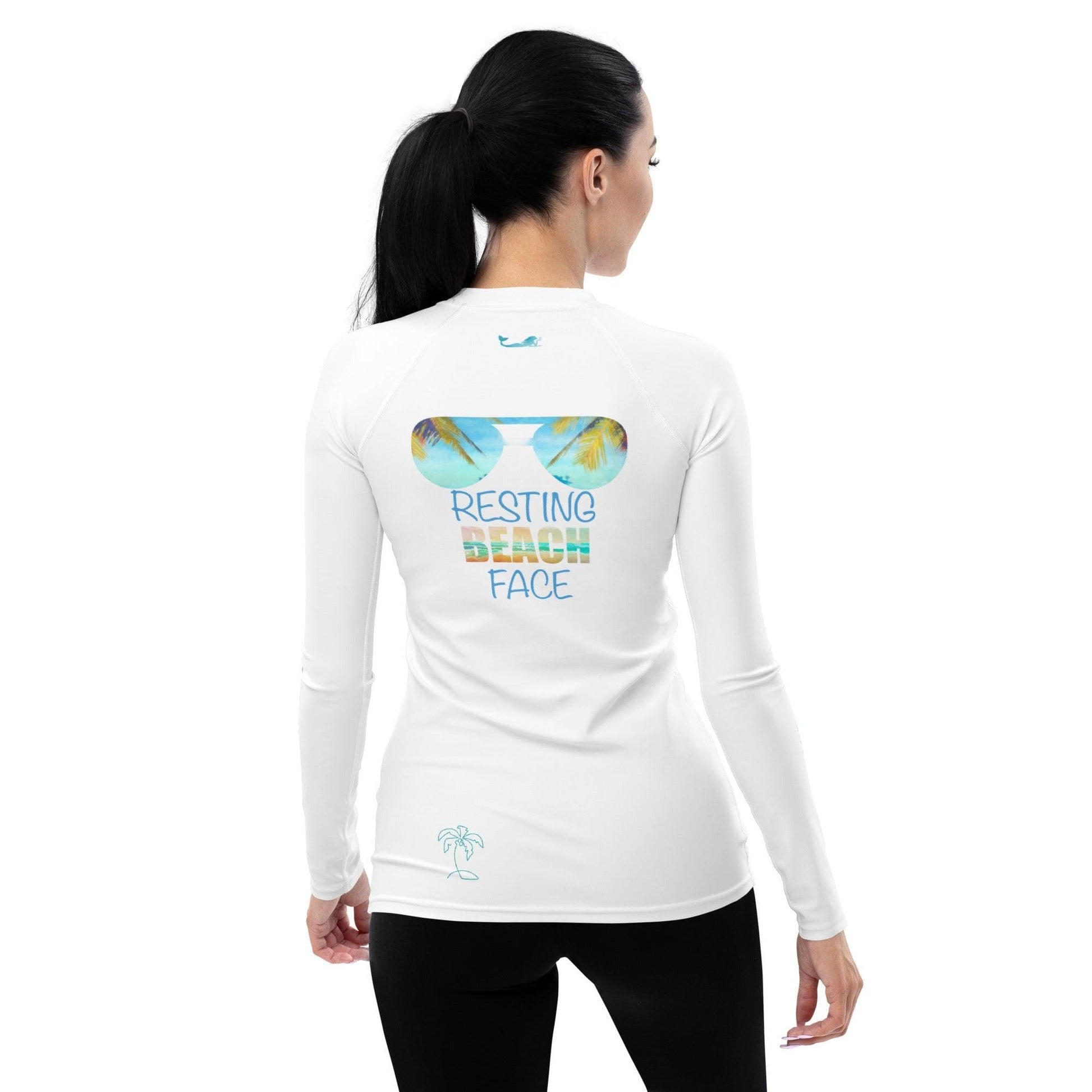 Basic Beaches Collective Resting Beach Face Rash Guard Resting Beach Face Rash Guard