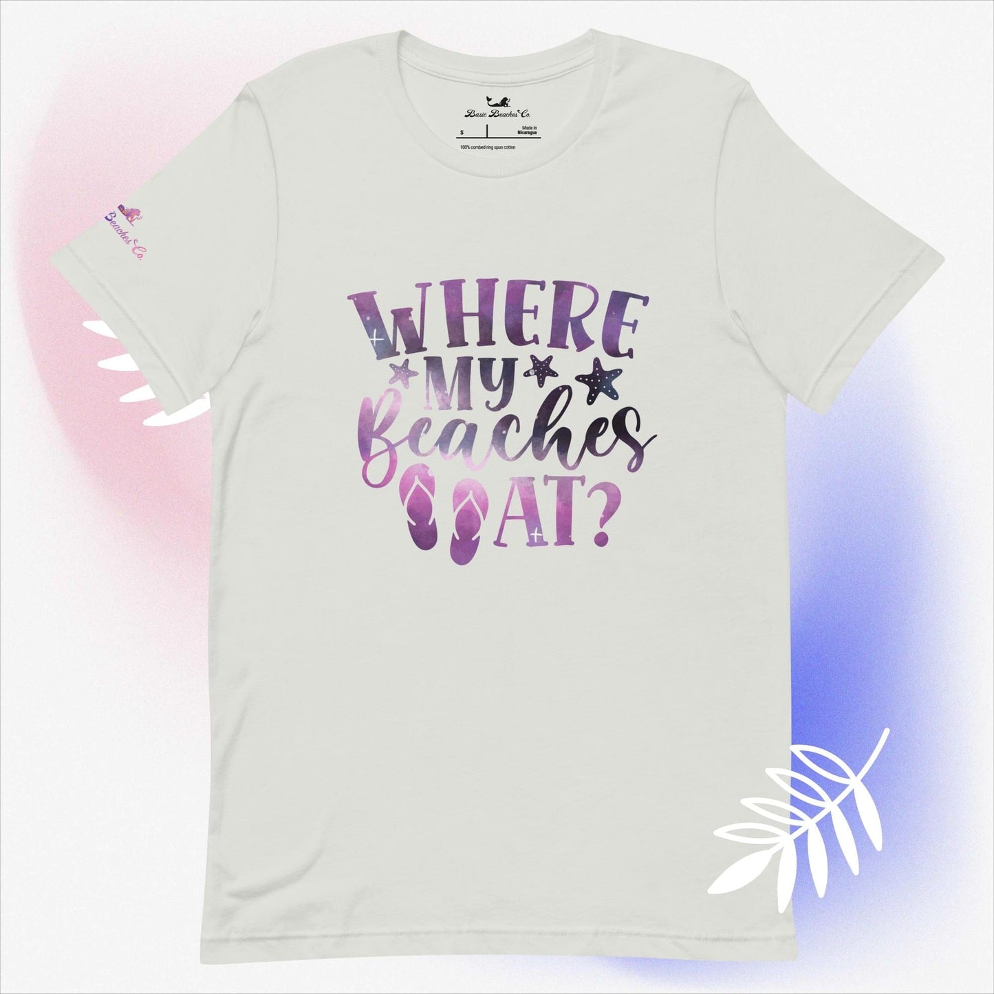 Basic Beaches Collective Silver / S Where my Beaches At t-shirt Where my Beaches At t-shirt