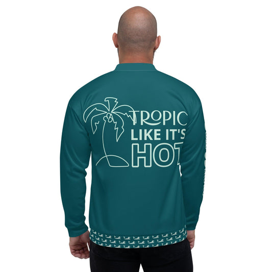 Basic Beaches Collective Tropic Like It's Hot Unisex Bomber Jacket Tropic Like It's Hot Unisex Bomber Jacket