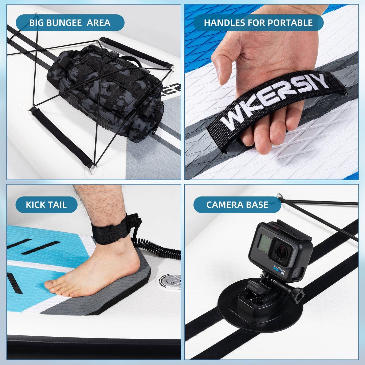 Doba Blue inflatable paddle board 12'6 touring Sup including sup paddle, paddleboard backpack, pump, leash inflatable paddle board 12'6 touring Sup including sup paddle, paddleboard backpack, pump, leash