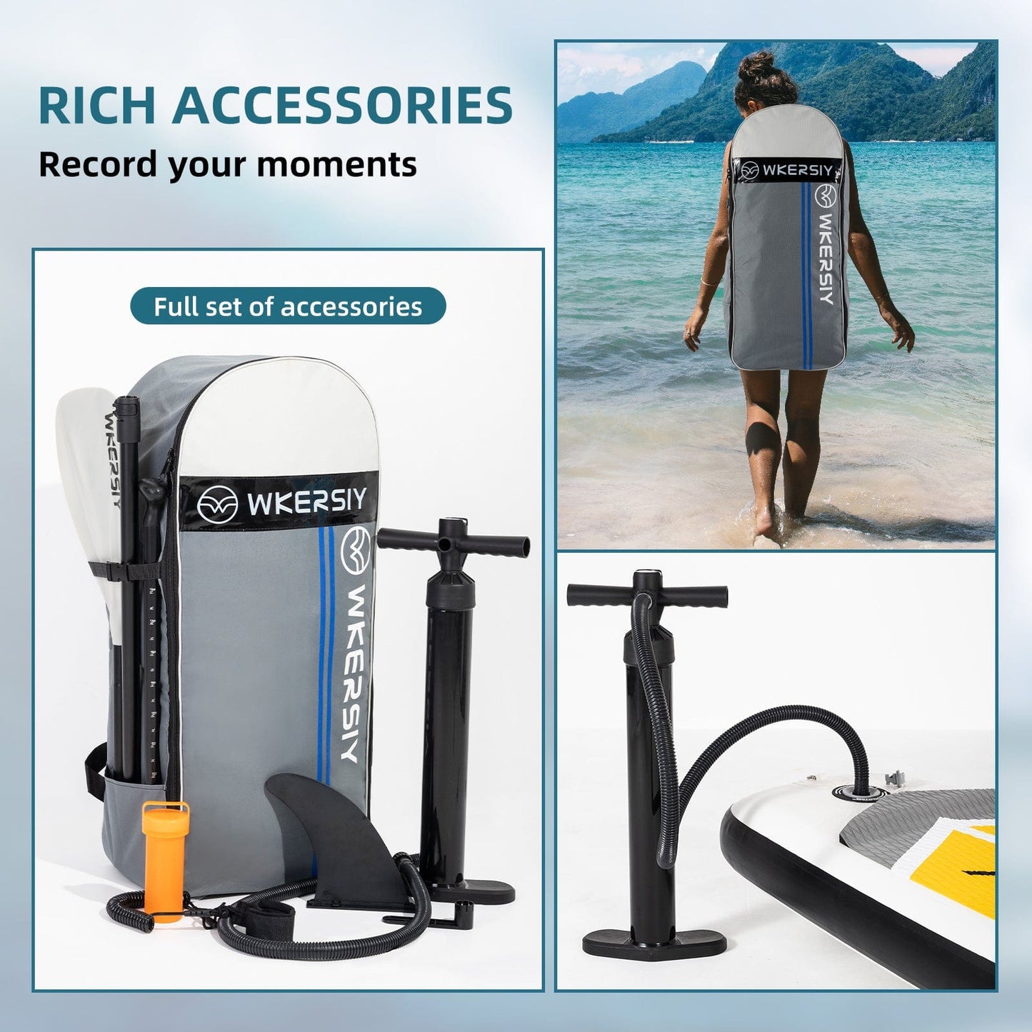 Doba green inflatable paddle board 11'6 touring Sup including sup paddle, paddleboard backpack, pump, leash inflatable paddle board 11'6 touring Sup including sup paddle, paddleboard backpack, pump, leash