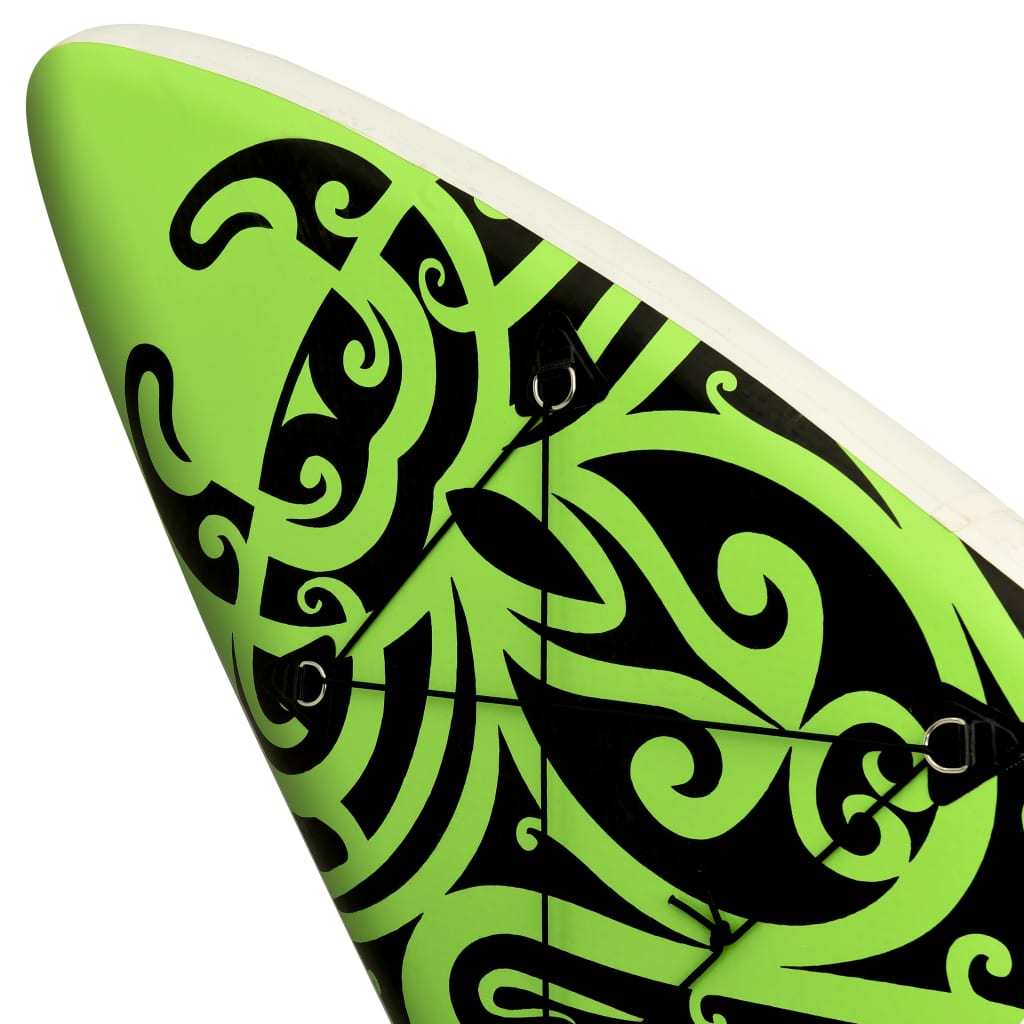 Doba Green Inflatable Stand Up Paddleboard Set 126"x29.9"x5.9" Green Inflatable Stand Up Paddleboard Set 126"x29.9"x5.9" Green