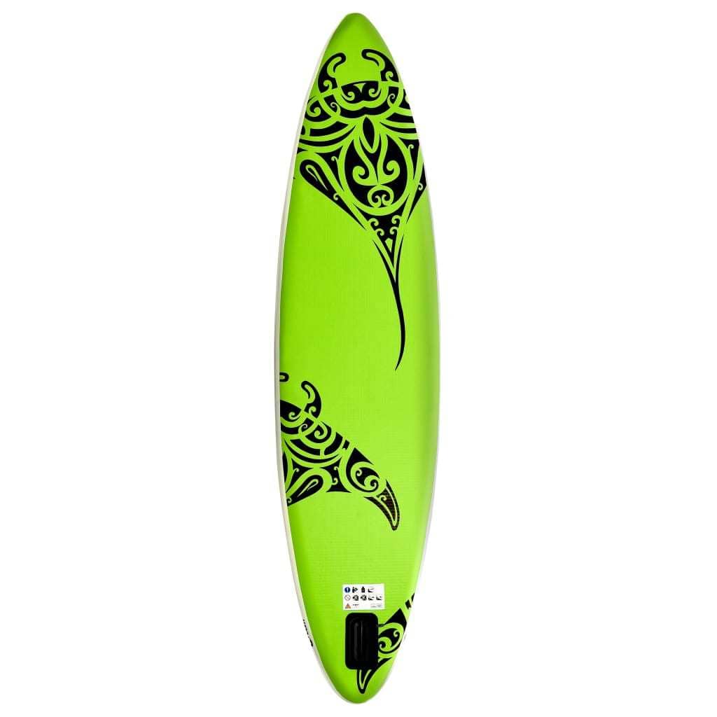 Doba Green Inflatable Stand Up Paddleboard Set 126"x29.9"x5.9" Green Inflatable Stand Up Paddleboard Set 126"x29.9"x5.9" Green