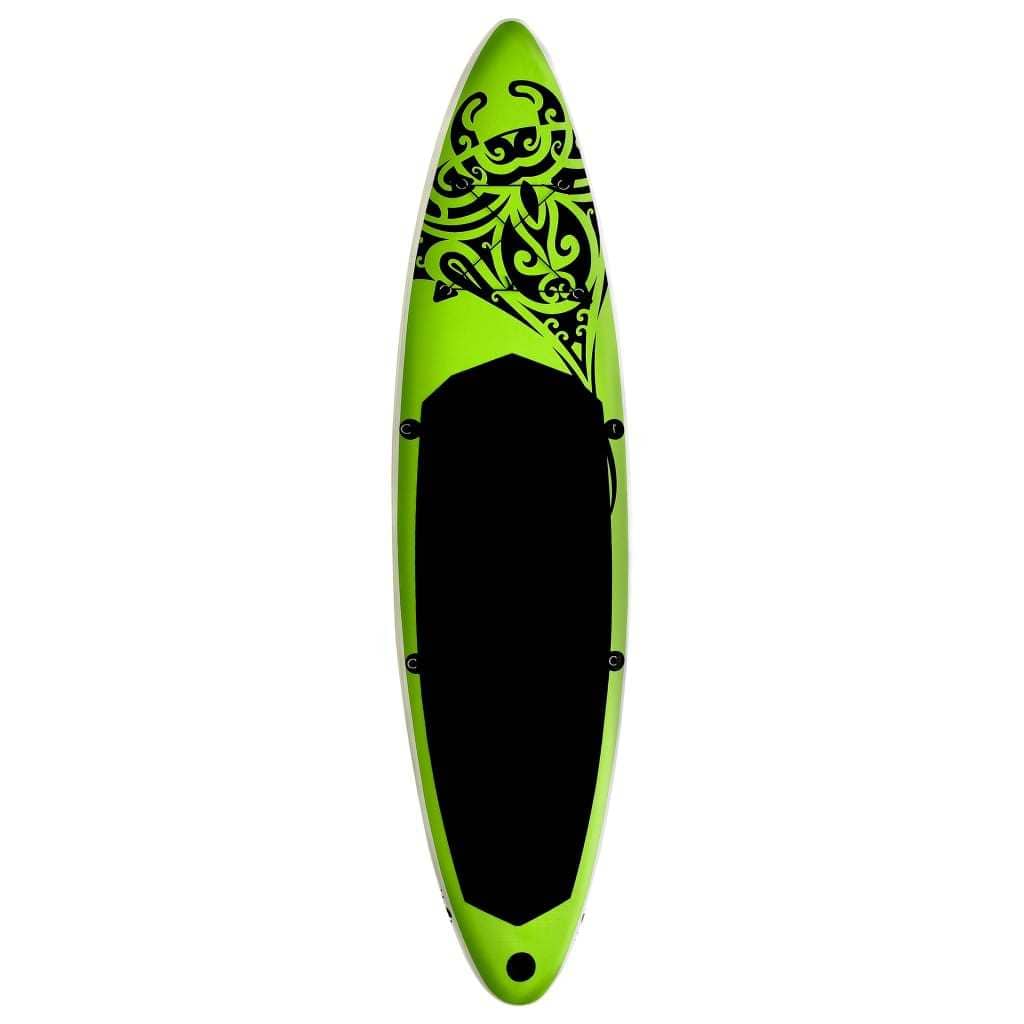 Doba Green Inflatable Stand Up Paddleboard Set 126"x29.9"x5.9" Green Inflatable Stand Up Paddleboard Set 126"x29.9"x5.9" Green