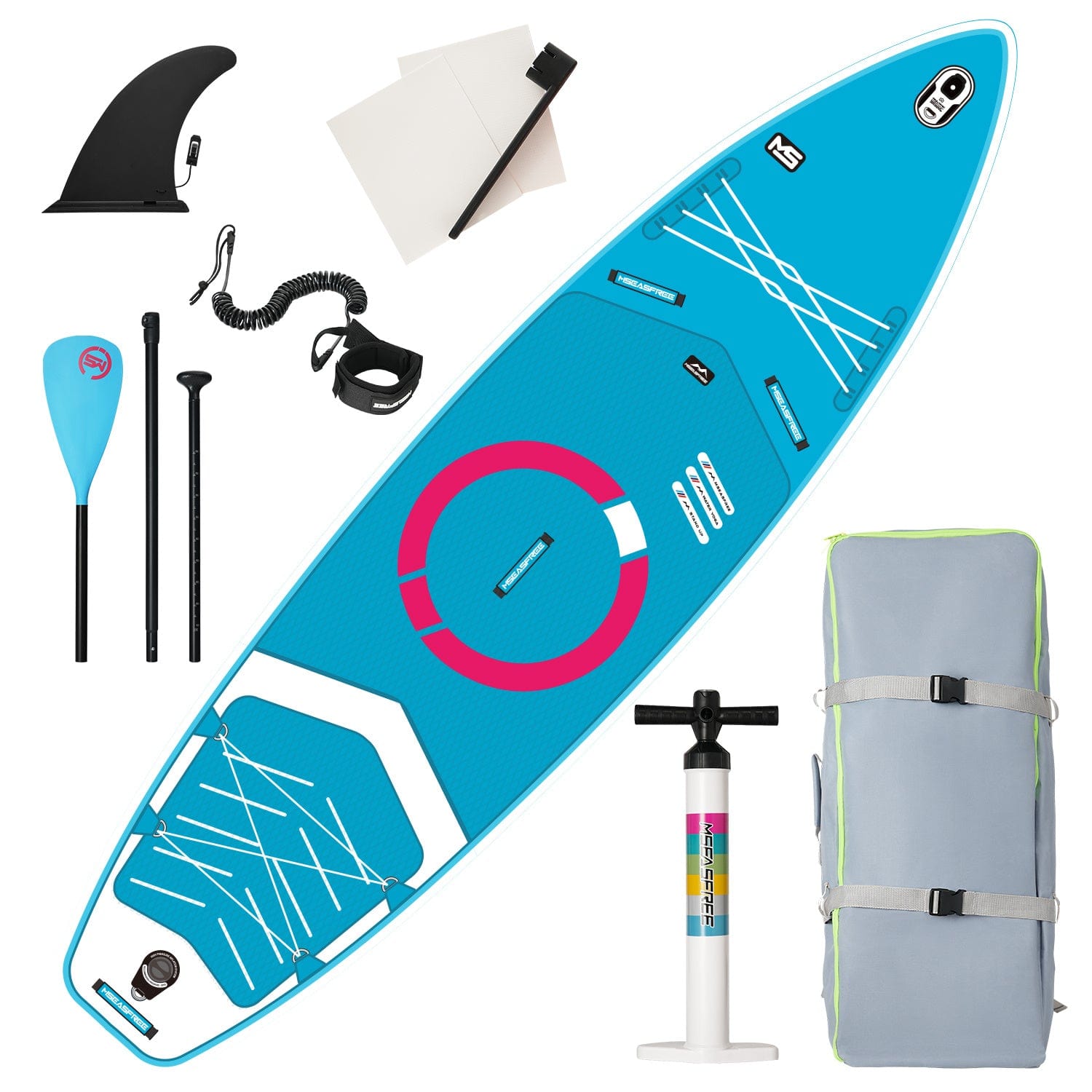 Doba MS-blue Inflatable Stand Up Paddle Board with Premium iSUP Bundle Accessory Pack, Durable, Lightweight with Stable Wide Stance - SUP for All Skill Levels Inflatable Stand Up Paddle Board with Premium iSUP Bundle Accessory Pack, Durable, Lightweight with Stable Wide Stance - SUP for All Skill Levels