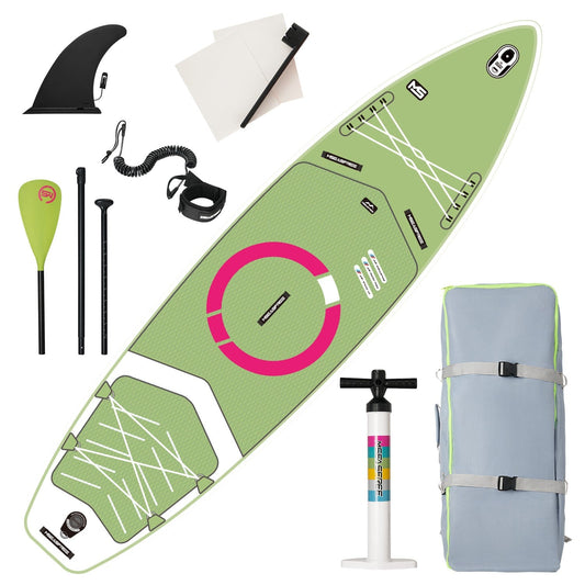 Doba MS-light green Inflatable Stand Up Paddle Board with Premium iSUP Bundle Accessory Pack, Durable, Lightweight with Stable Wide Stance - SUP for All Skill Levels Inflatable Stand Up Paddle Board with Premium iSUP Bundle Accessory Pack, Durable, Lightweight with Stable Wide Stance - SUP for All Skill Levels