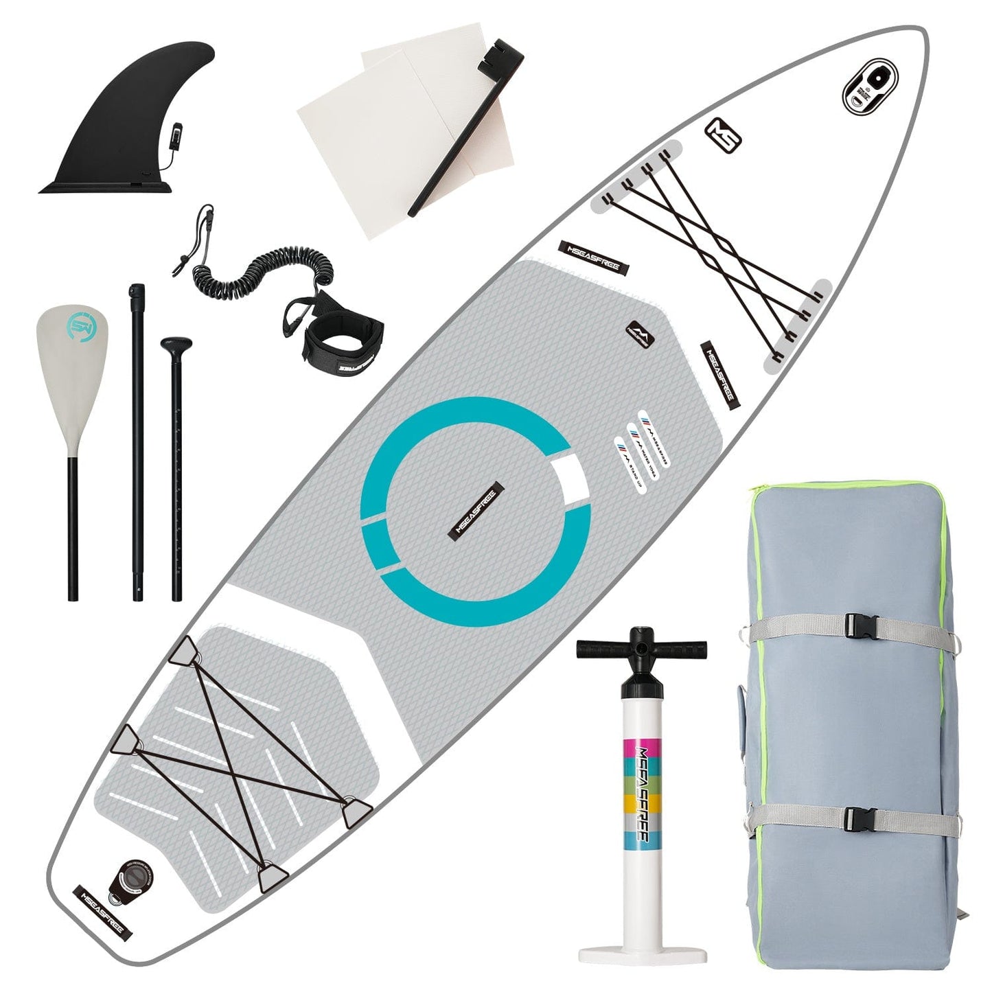 Doba MS-white Inflatable Stand Up Paddle Board with Premium iSUP Bundle Accessory Pack, Durable, Lightweight with Stable Wide Stance - SUP for All Skill Levels Inflatable Stand Up Paddle Board with Premium iSUP Bundle Accessory Pack, Durable, Lightweight with Stable Wide Stance - SUP for All Skill Levels