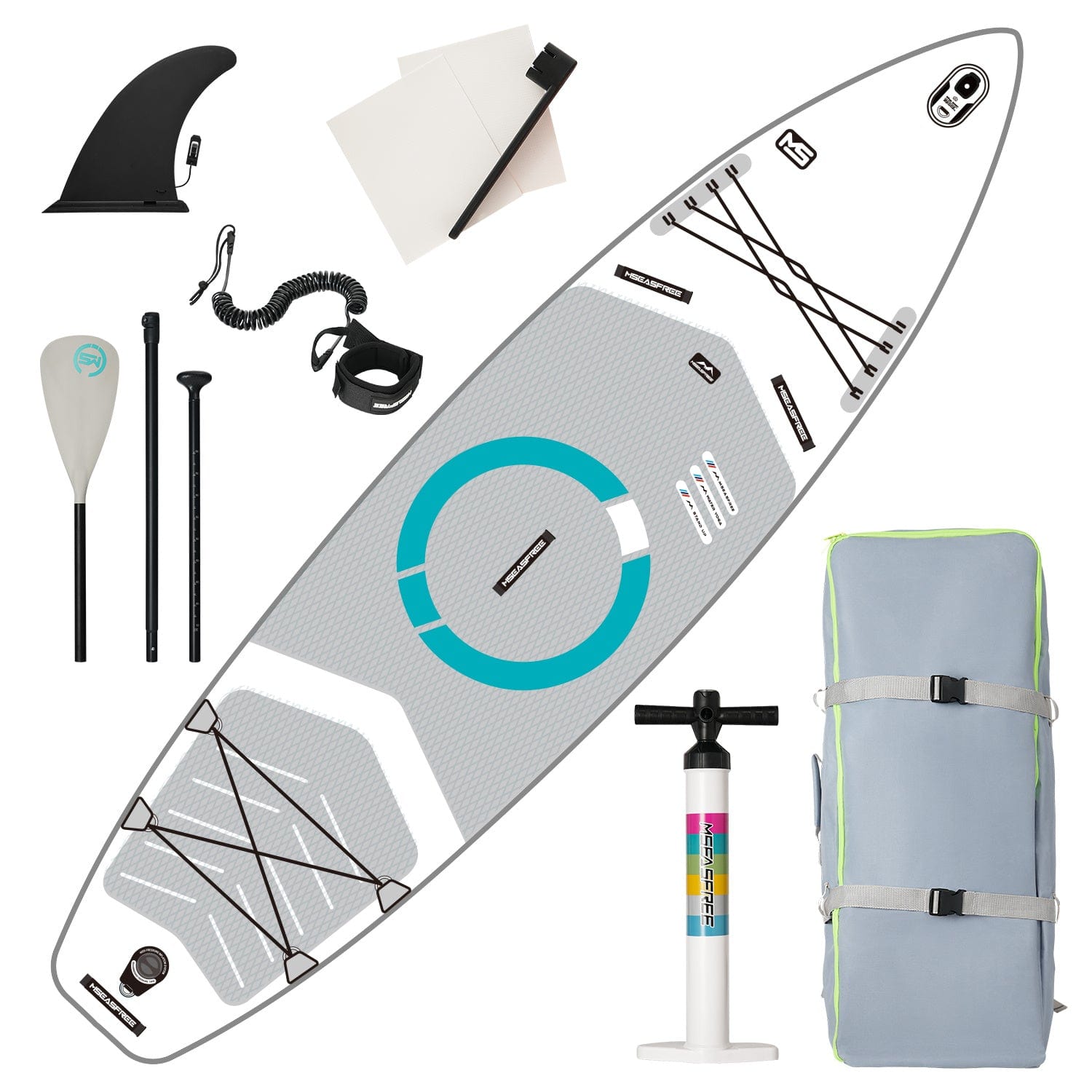 Doba MS-white Inflatable Stand Up Paddle Board with Premium iSUP Bundle Accessory Pack, Durable, Lightweight with Stable Wide Stance - SUP for All Skill Levels Inflatable Stand Up Paddle Board with Premium iSUP Bundle Accessory Pack, Durable, Lightweight with Stable Wide Stance - SUP for All Skill Levels
