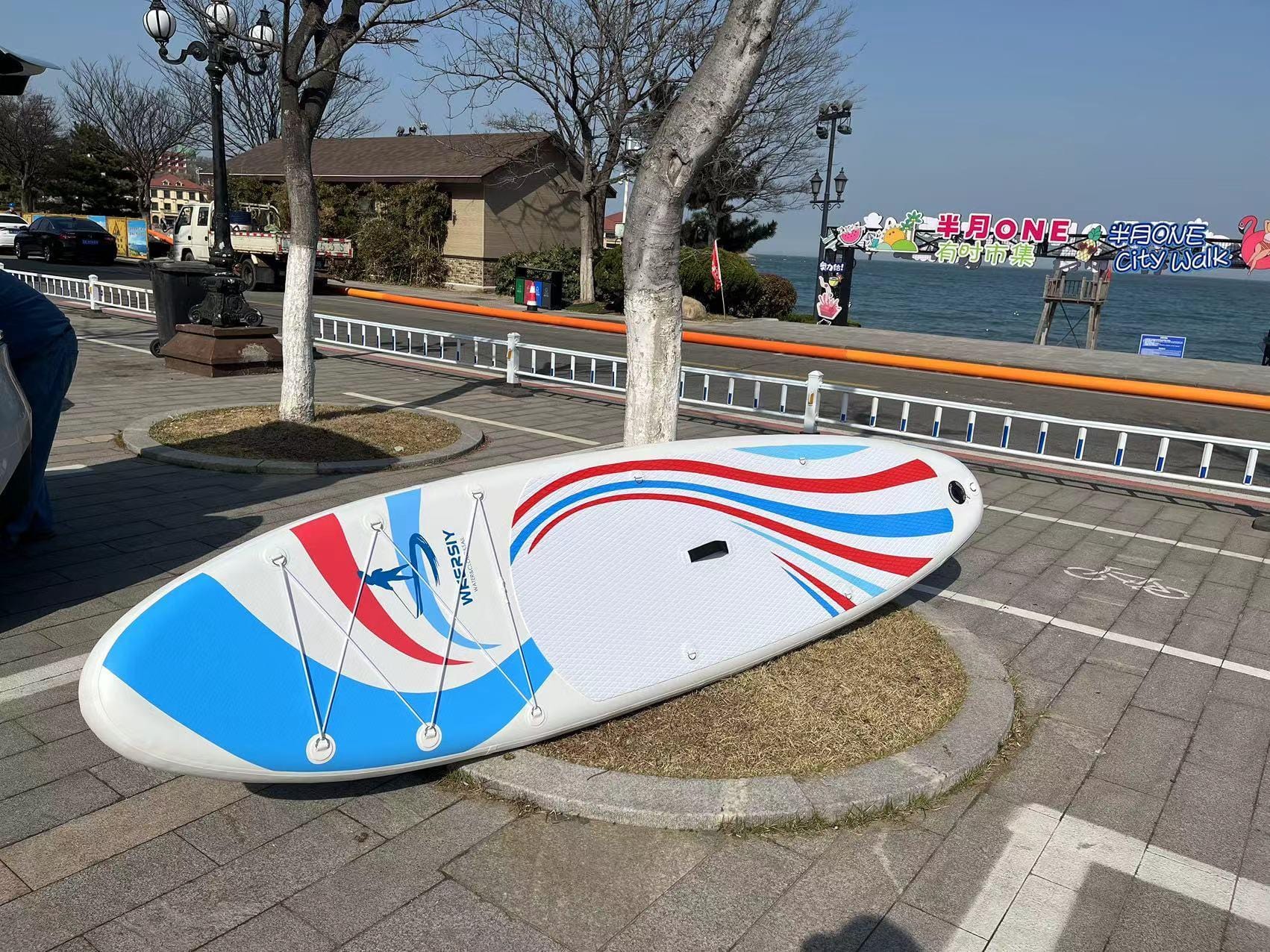 Doba red inflatable paddle board 11'  Sup including sup paddle, paddleboard backpack, pump, leash inflatable paddle board 11'  Sup including sup paddle, paddleboard backpack, pump, leash