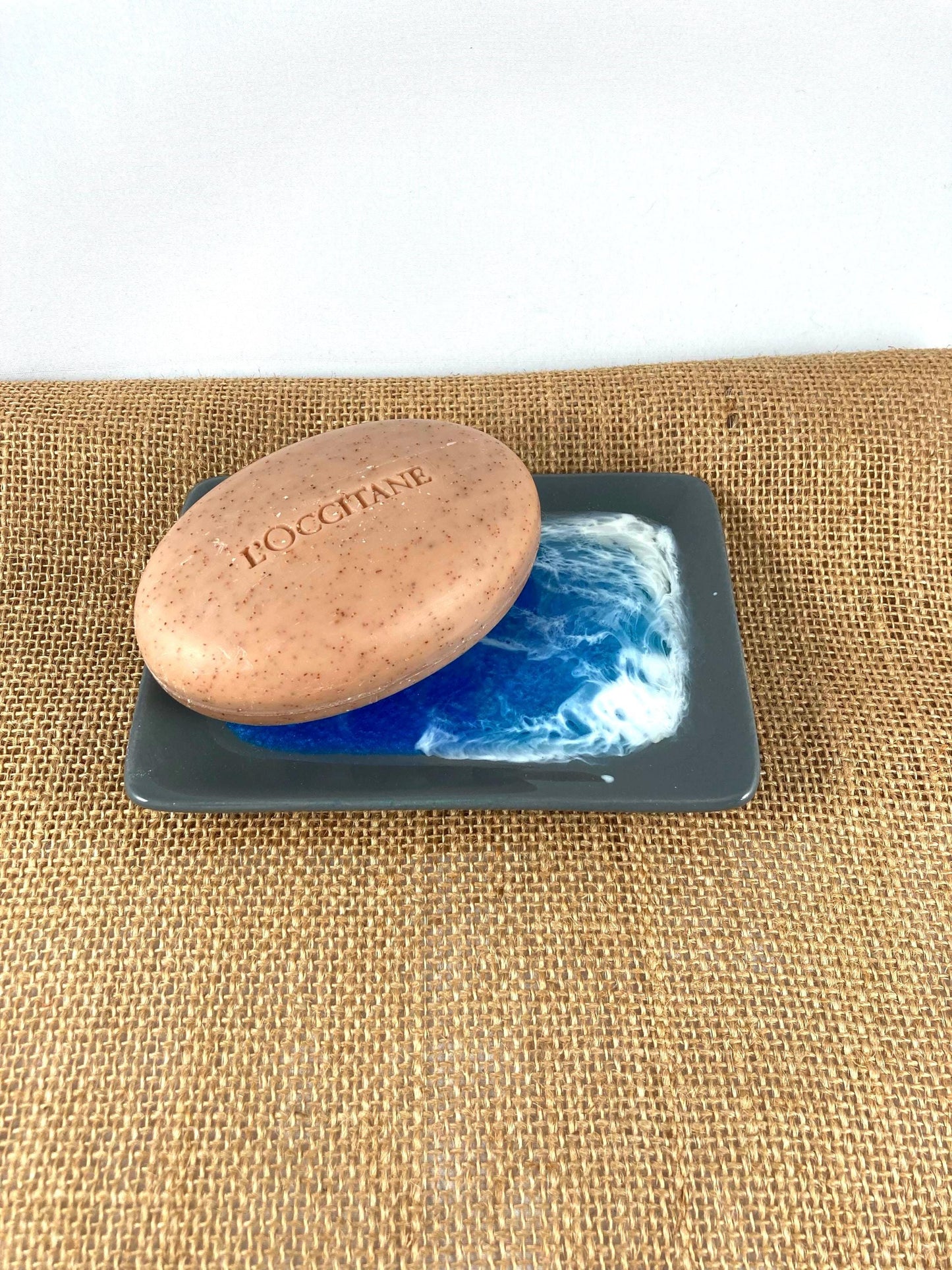 Ocean Tide Resin Ceramic Soap, Jewelry, Trinket, Dish