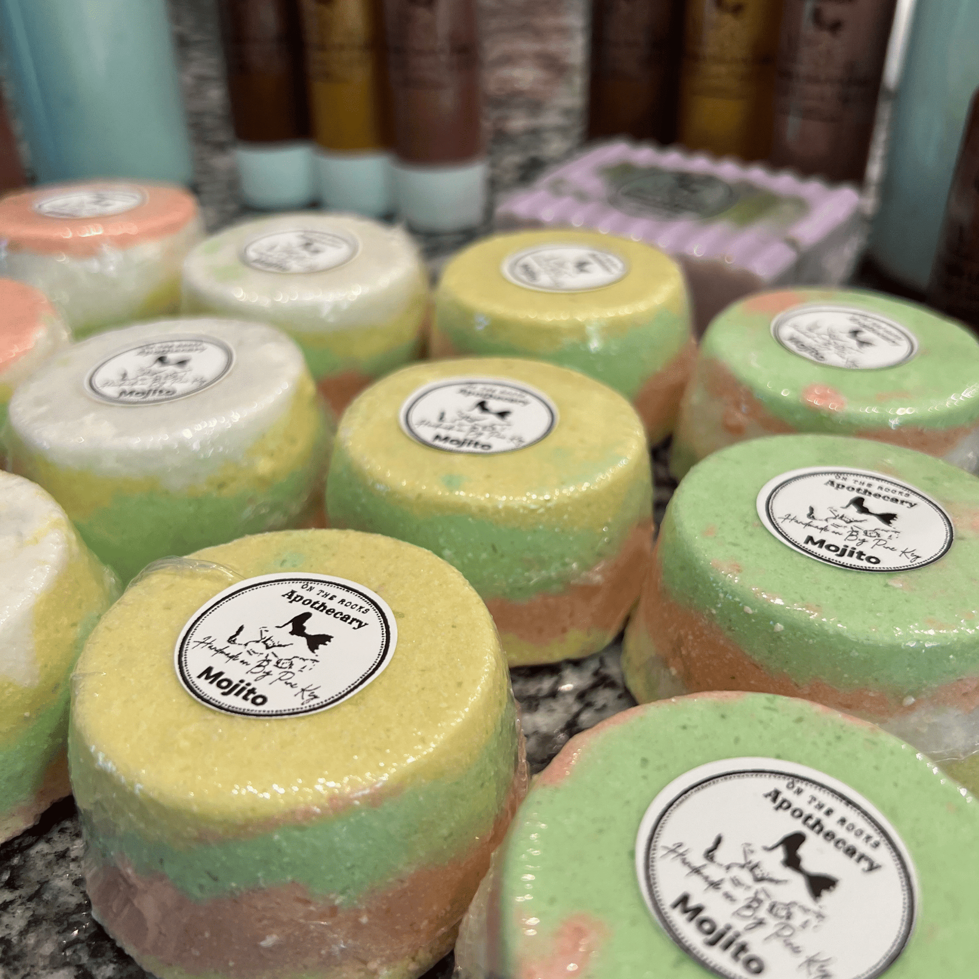 On The Rocks Apothecary bath bomb Shower Steamer / 3-pack / Basic Beaches Bath Bombs & Shower Steamers Bath Bombs & Shower Steamers