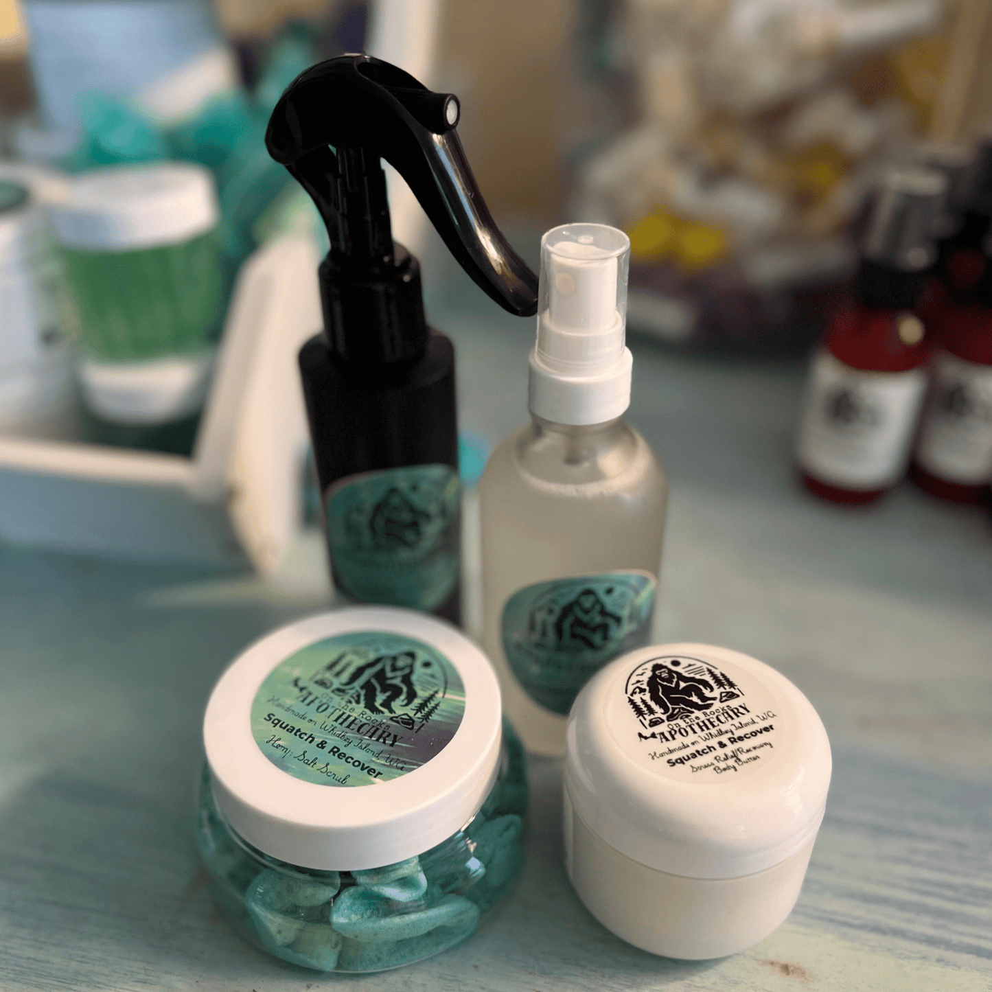 On The Rocks Apothecary Body Butter 4oz Spray Bottle Squatch & Rescue Calming Pillow Mist Squatch & Rescue Calming Pillow Mist