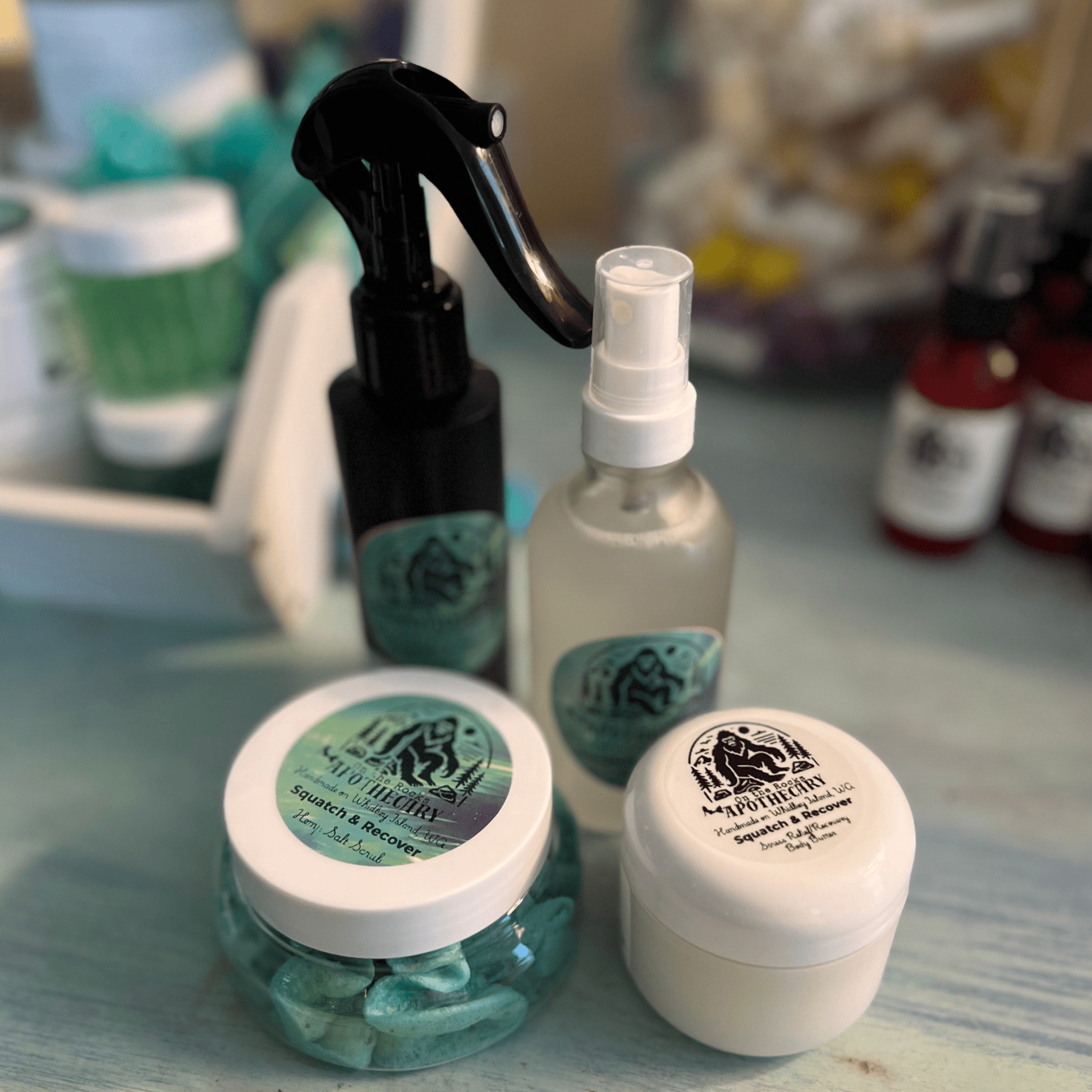 On The Rocks Apothecary Body Butter 4oz Spray Bottle Squatch & Rescue Calming Pillow Mist Squatch & Rescue Calming Pillow Mist