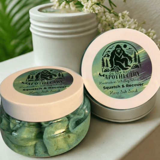 On The Rocks Apothecary Body Butter Squatch & Rescue Whipped Hemp Salt Scrub Squatch & Rescue Whipped Hemp Salt Scrub