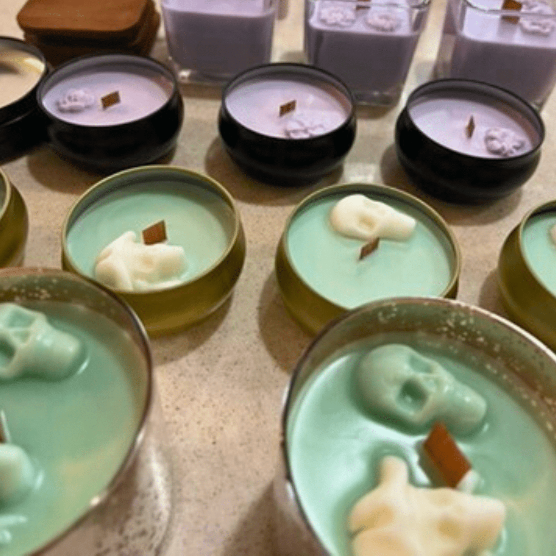 On The Rocks Apothecary candles 8oz Hand-poured Wood Wick Candles 8oz Hand-poured Wood Wick Candles