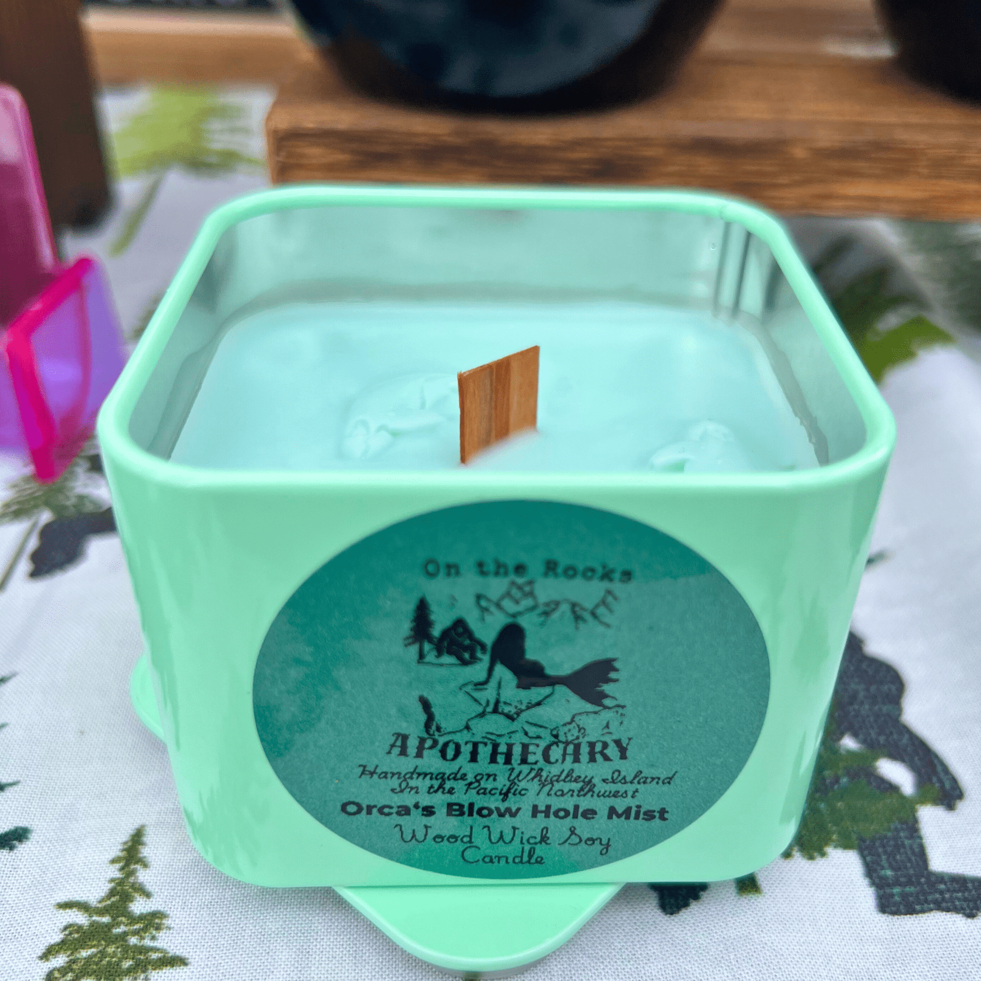 On The Rocks Apothecary candles 8oz Hand-poured Wood Wick Candles 8oz Hand-poured Wood Wick Candles