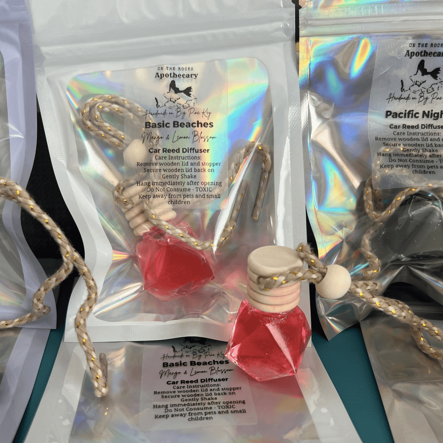 On The Rocks Apothecary Freshie Basic Beaches Car Reed Diffusers Car Reed Diffusers