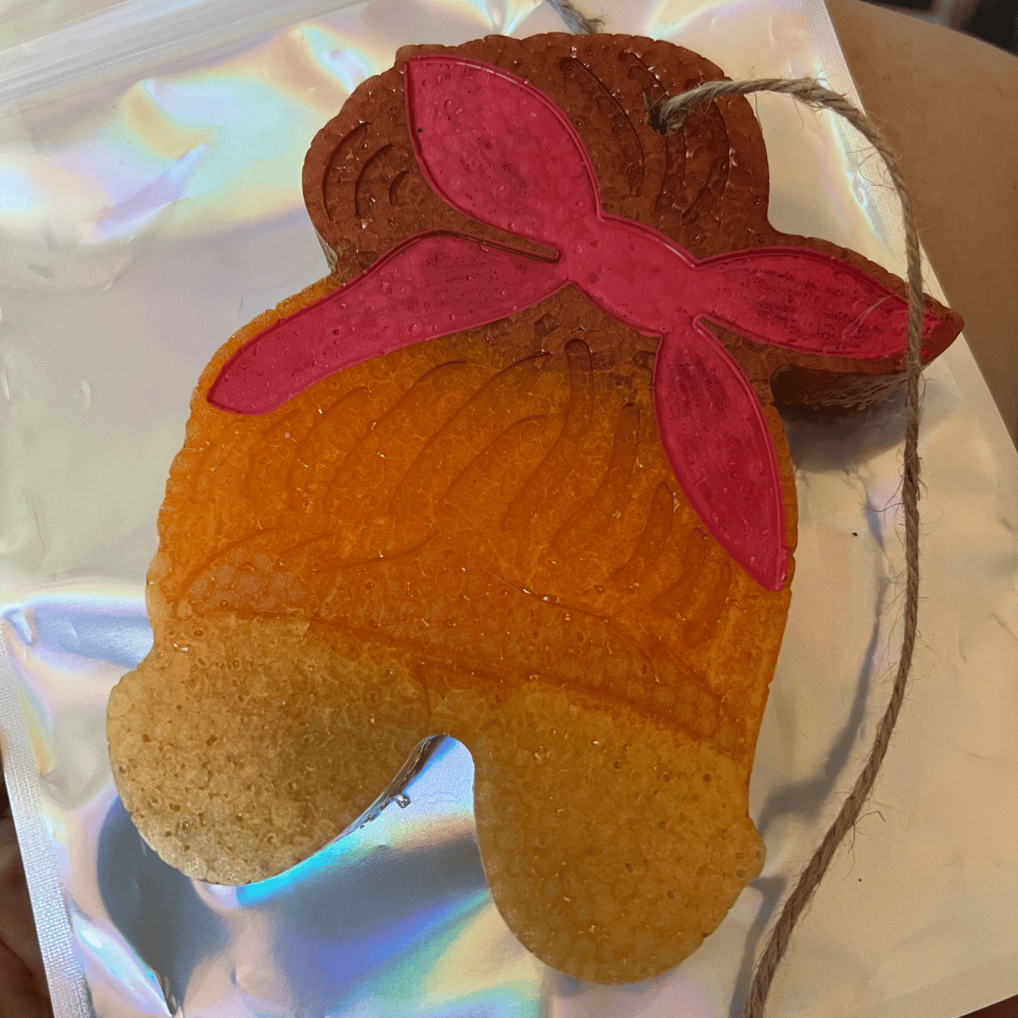 On The Rocks Apothecary Freshie Resting Beach Face / Chick with Sunglasses & Bun Freshies - Car/Closet Air Fresheners Freshies - Car/Closet Air Fresheners