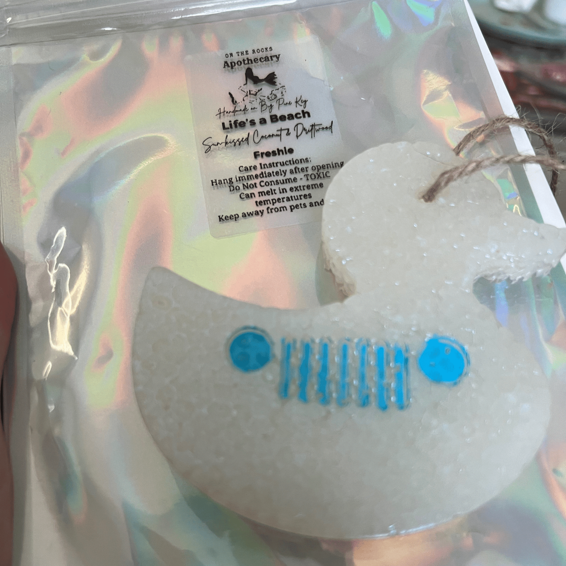 On The Rocks Apothecary Freshie Salty Beaches / Duck Duck Jeep Freshies - Car/Closet Air Fresheners Freshies - Car/Closet Air Fresheners