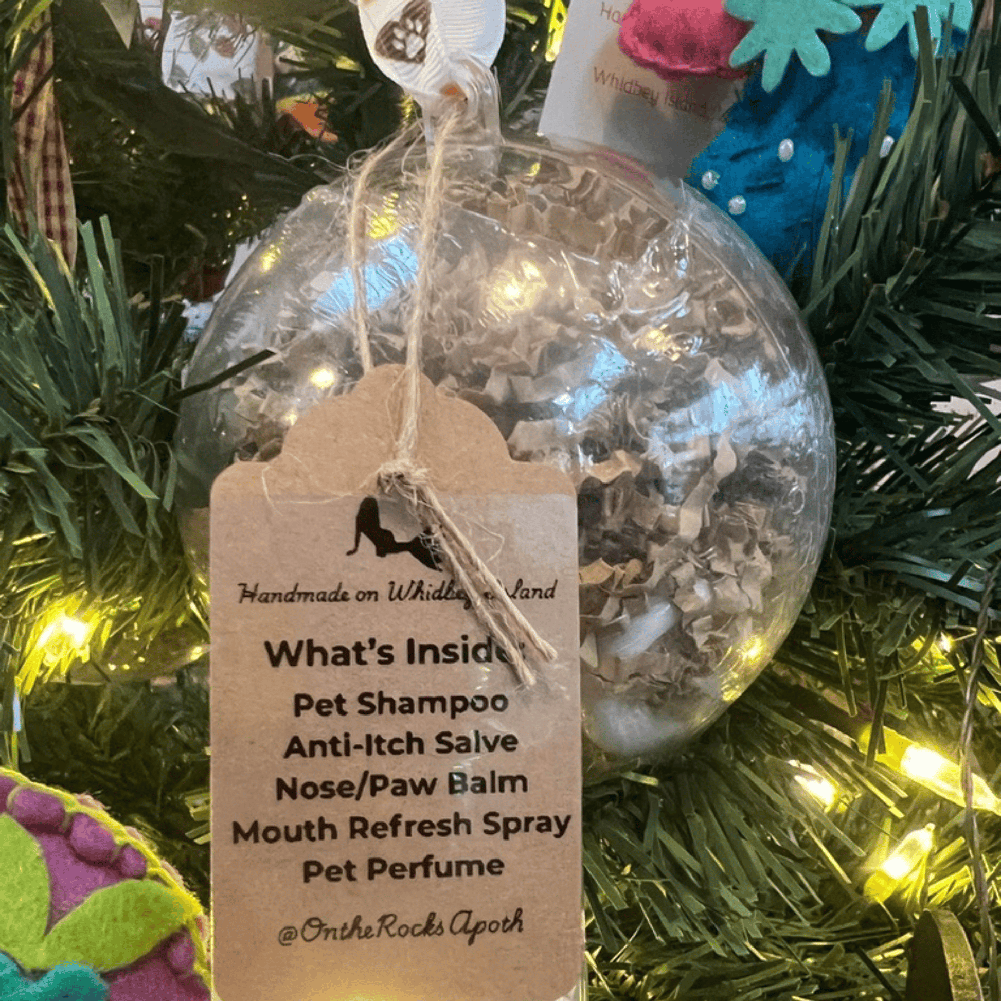 On The Rocks Apothecary Lotion Holiday Sampler Ornament Balls Holiday Sampler Ornament Balls