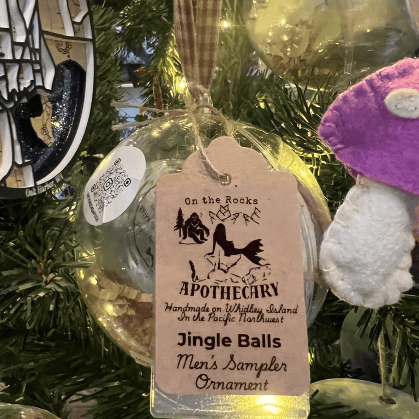 On The Rocks Apothecary Lotion Holiday Sampler Ornament Balls Holiday Sampler Ornament Balls